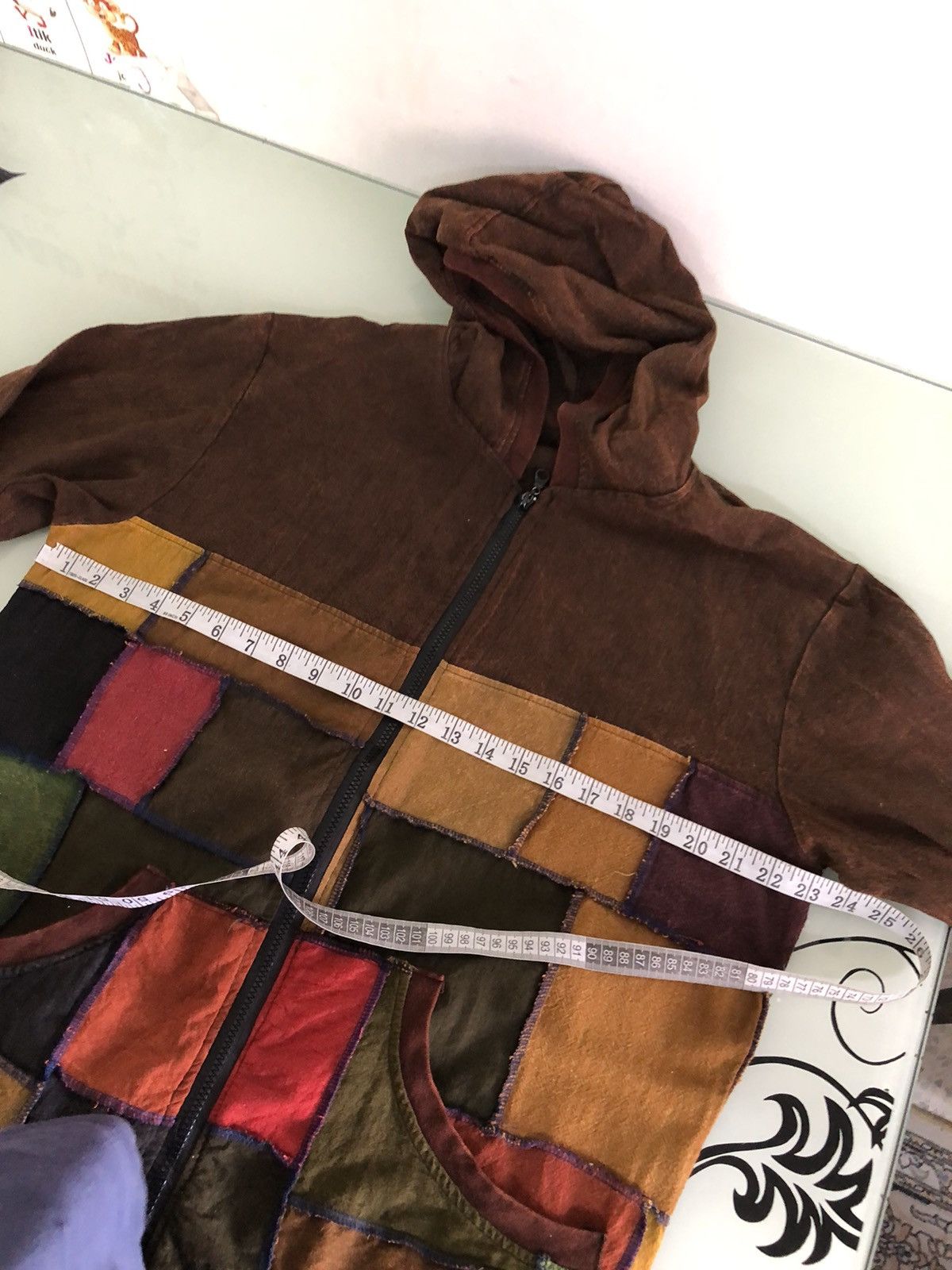 Vintage Unbrands Patchwork Zipper Jacket Hoodie Size US L / EU 52-54 / 3 - 17 Thumbnail
