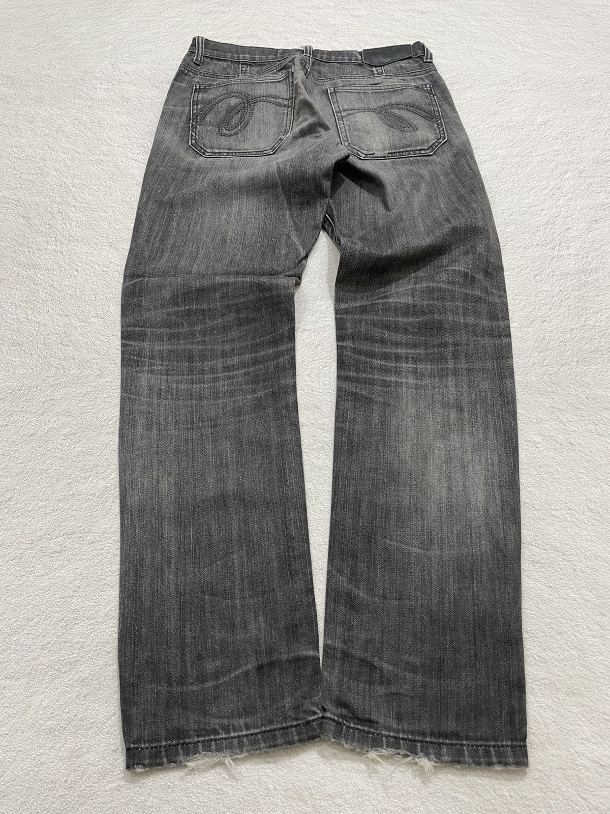 Japanese Brand 2000s Vintage MC Black Jeans Washed Y2K Size US 29 - 6 Thumbnail
