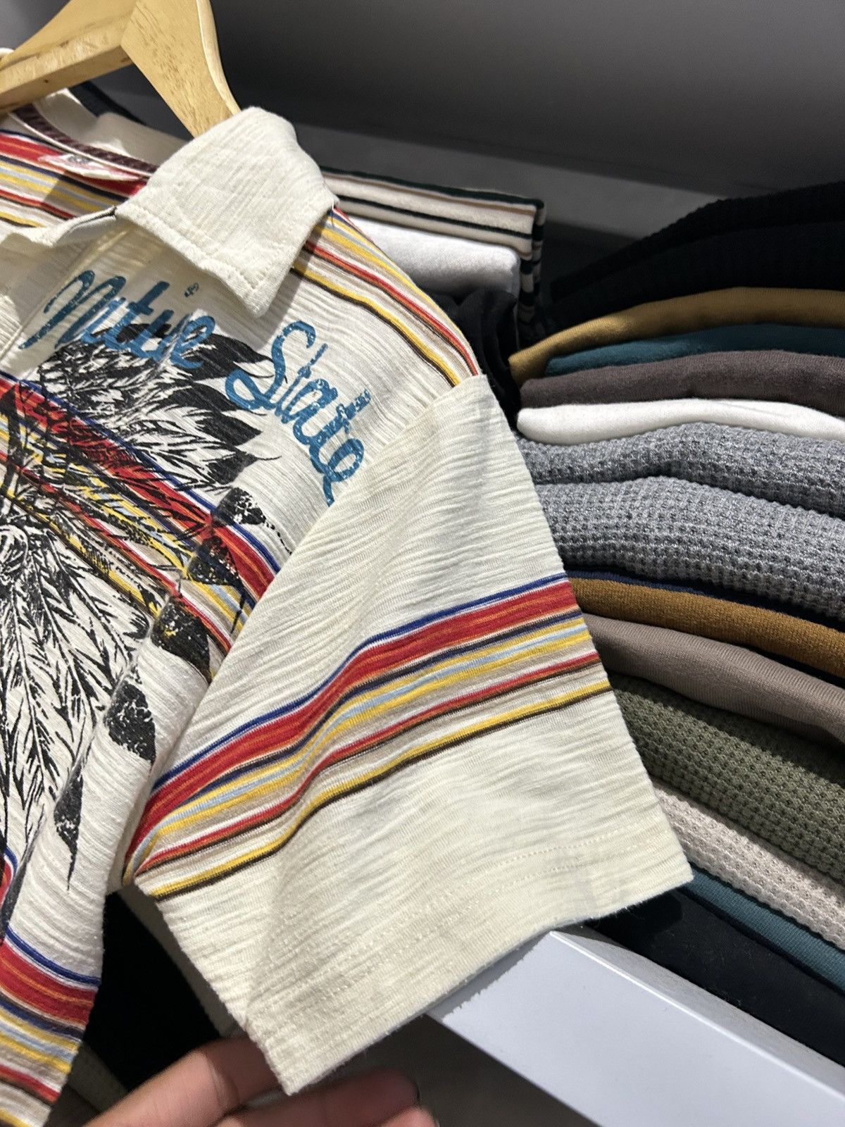 Japanese Brand Lock Heaven poloshirt multicolor streep Size US M / EU 48-50 / 2 - 3 Thumbnail