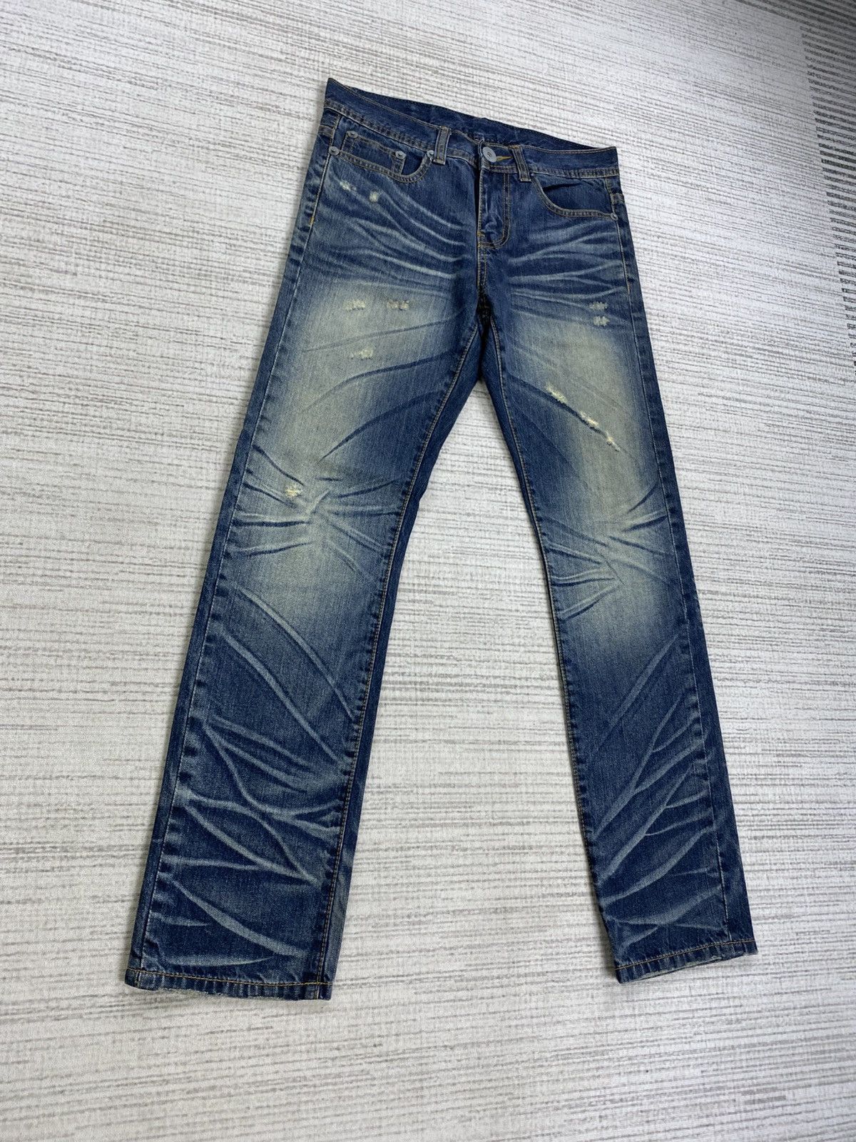 Japanese Brand × Le Grande Bleu (L.G.B.) × Vintage Vintage Five Double Four Five LGB Jeans Distressed Pants Size US 30 / EU 46 - 3 Thumbnail