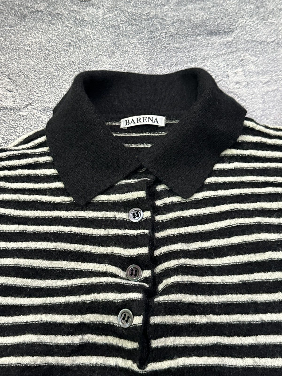 Barena Venezia BARENA Venezia Striped Polo Sweater Knit Top Long Sleeve Size S / US 4 / IT 40 - 5 Thumbnail