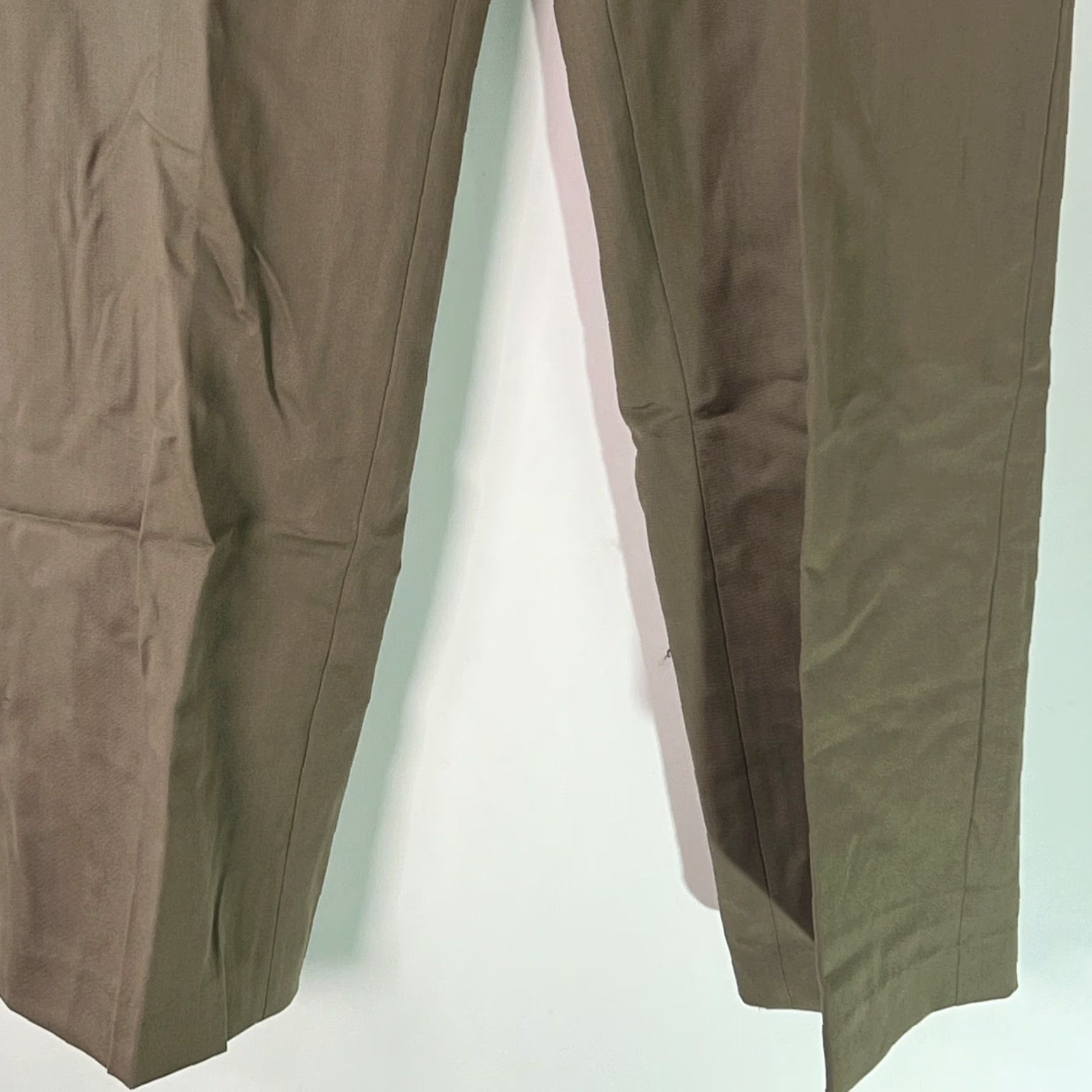 Alfani VINTAGE Alfani Mens Dress Pants Wool Solid Straight Leg Mid Rise Size 34X34 Tan Size US 34 / EU 50 - 5 Thumbnail