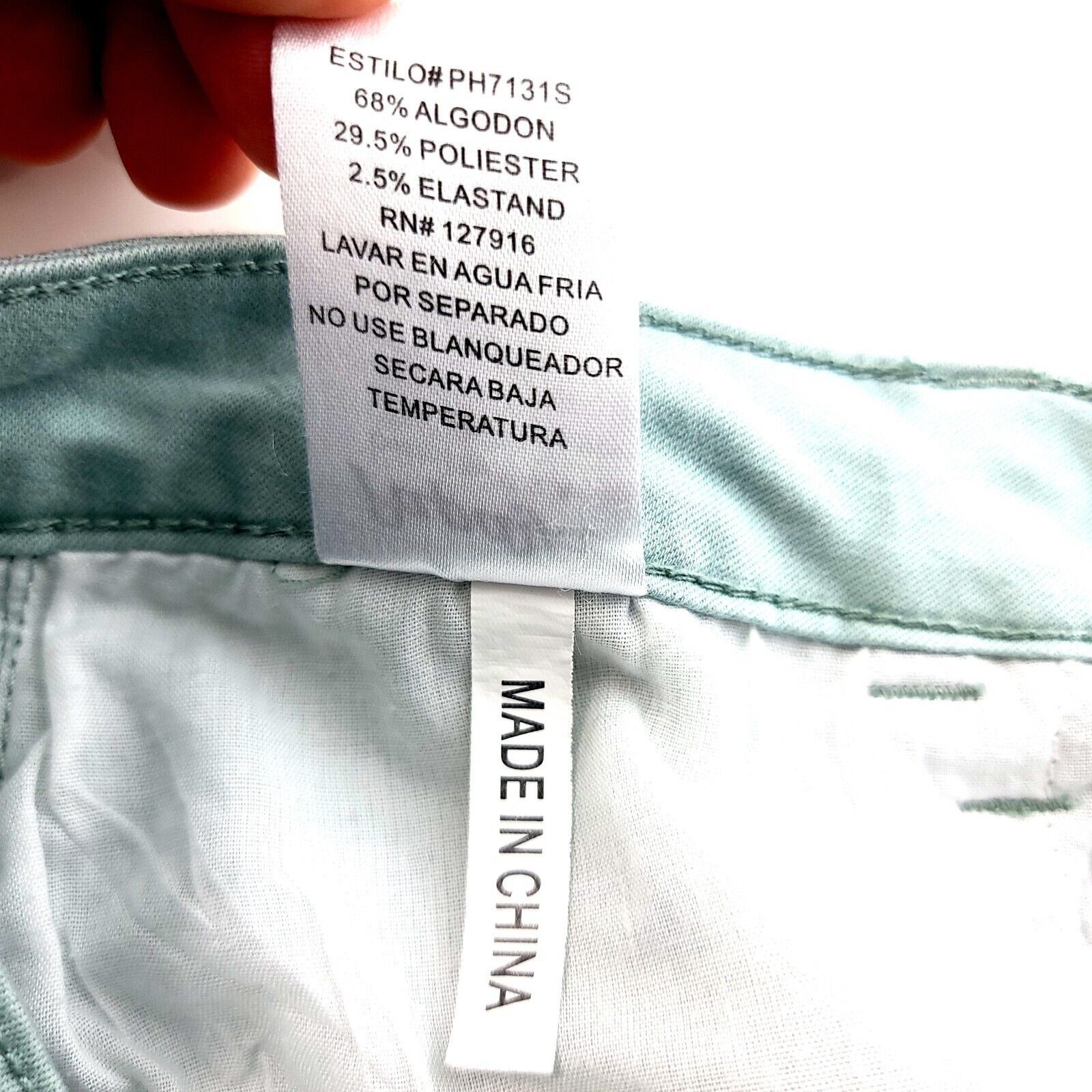 Vintage Papaya USA Seafoam Green Cotton Spandex Polyester Mid Rise W Size US 28 / EU 44 - 6 Thumbnail