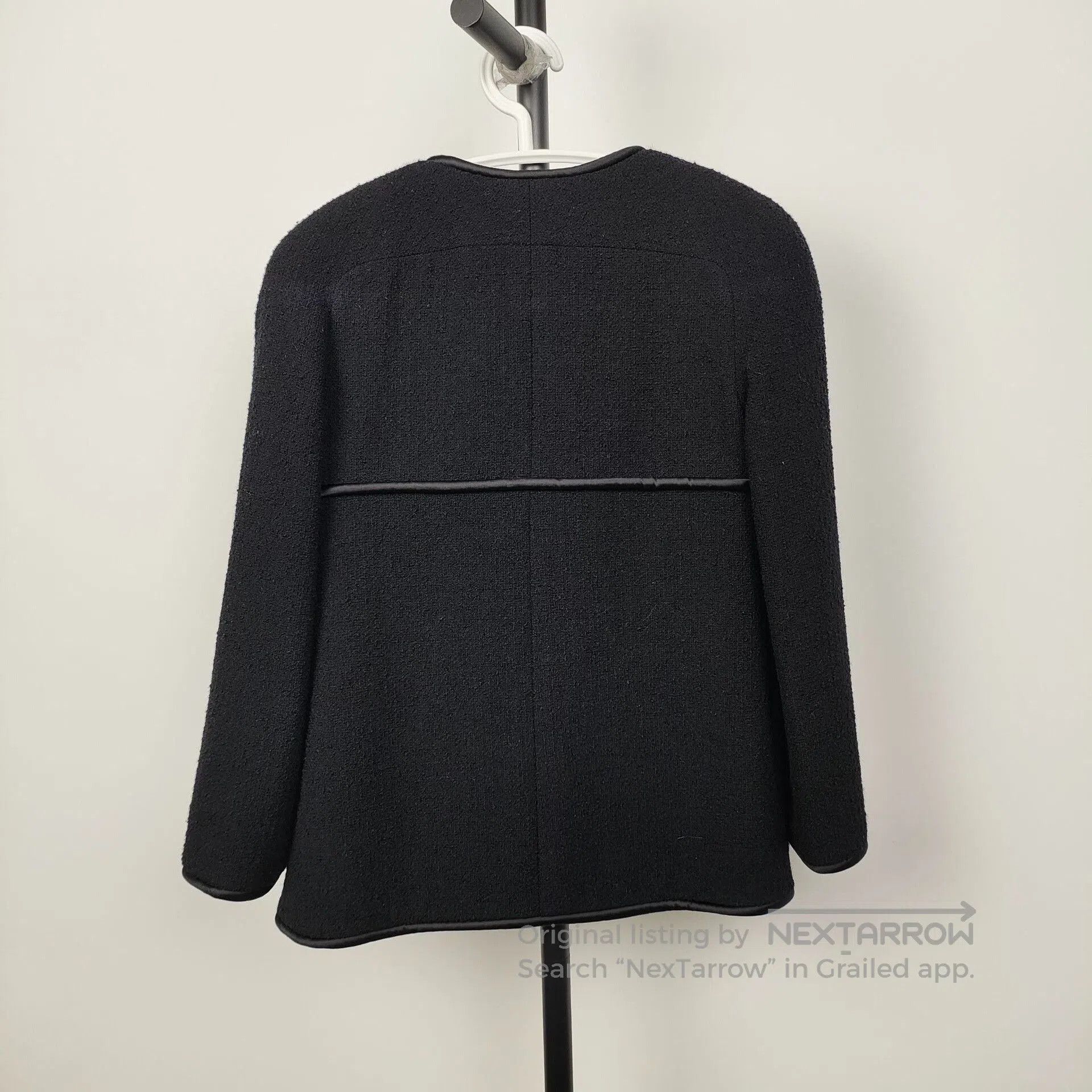 Chanel Chanel 15B Black Silk Lining Jacket. Size XXS / US 00 / IT 34 - 2 Thumbnail