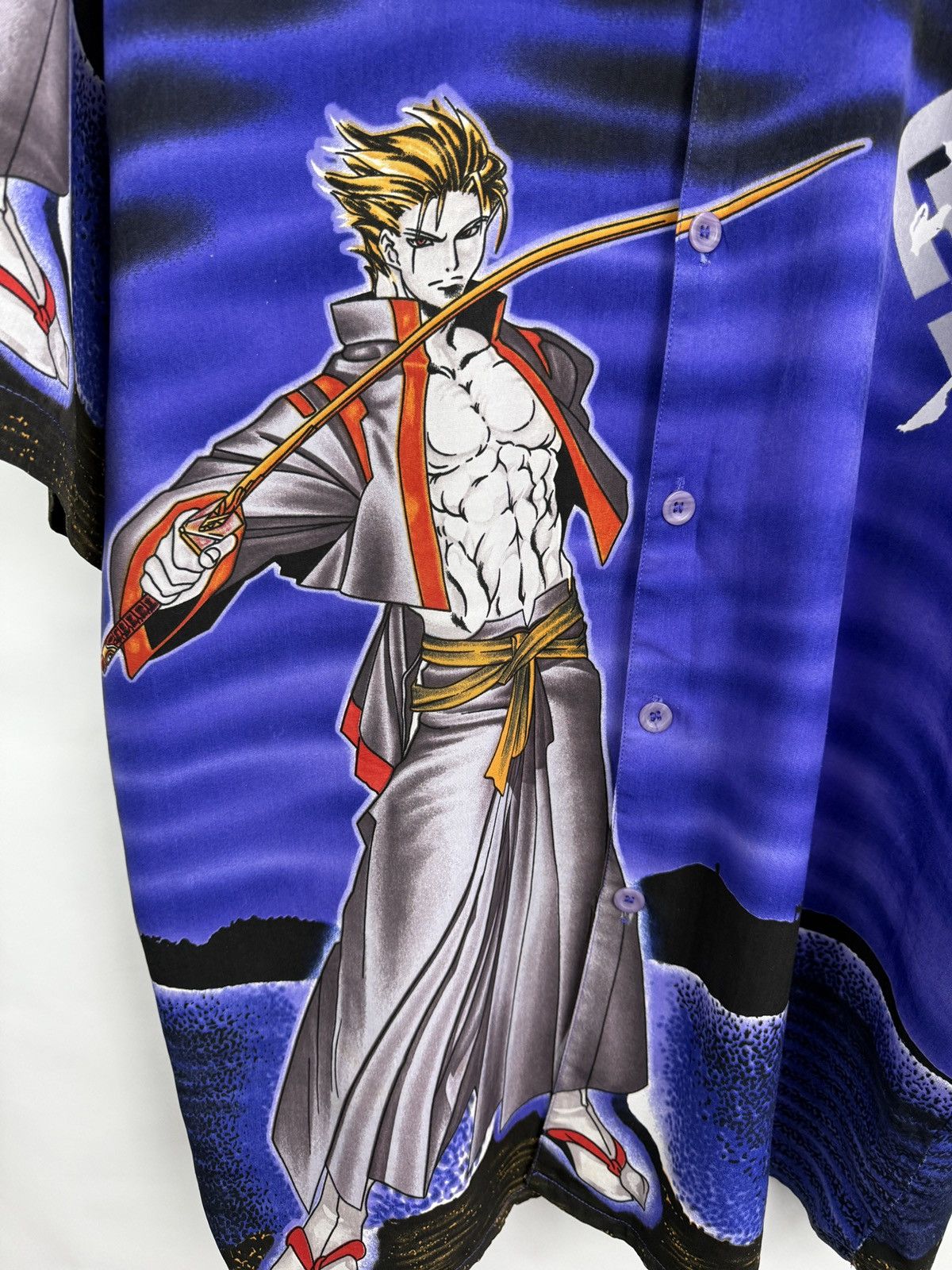 Anime 🇯🇵 Vintage 90s Anima Samurai Shirt Japan Style Dragon Kapital Size US XL / EU 56 / 4 - 4 Thumbnail