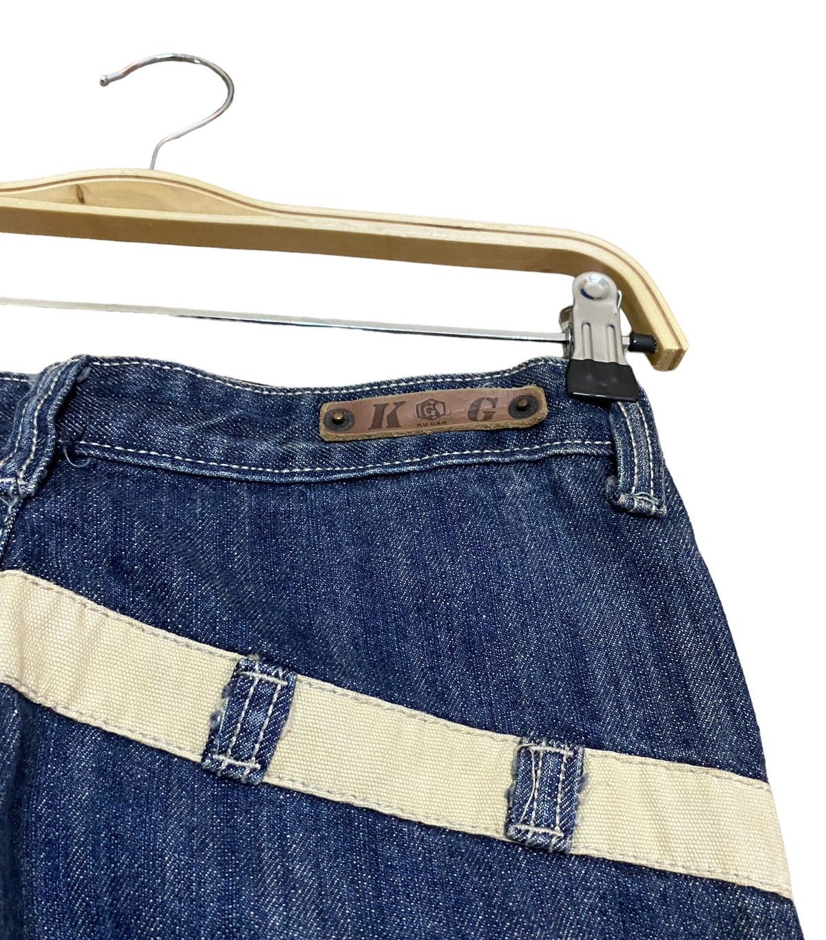 Japanese Brand × Vintage Vintage Japanese Brand Kugao Double Waist Jeans 1990s Size US 30 / EU 46 - 7 Thumbnail