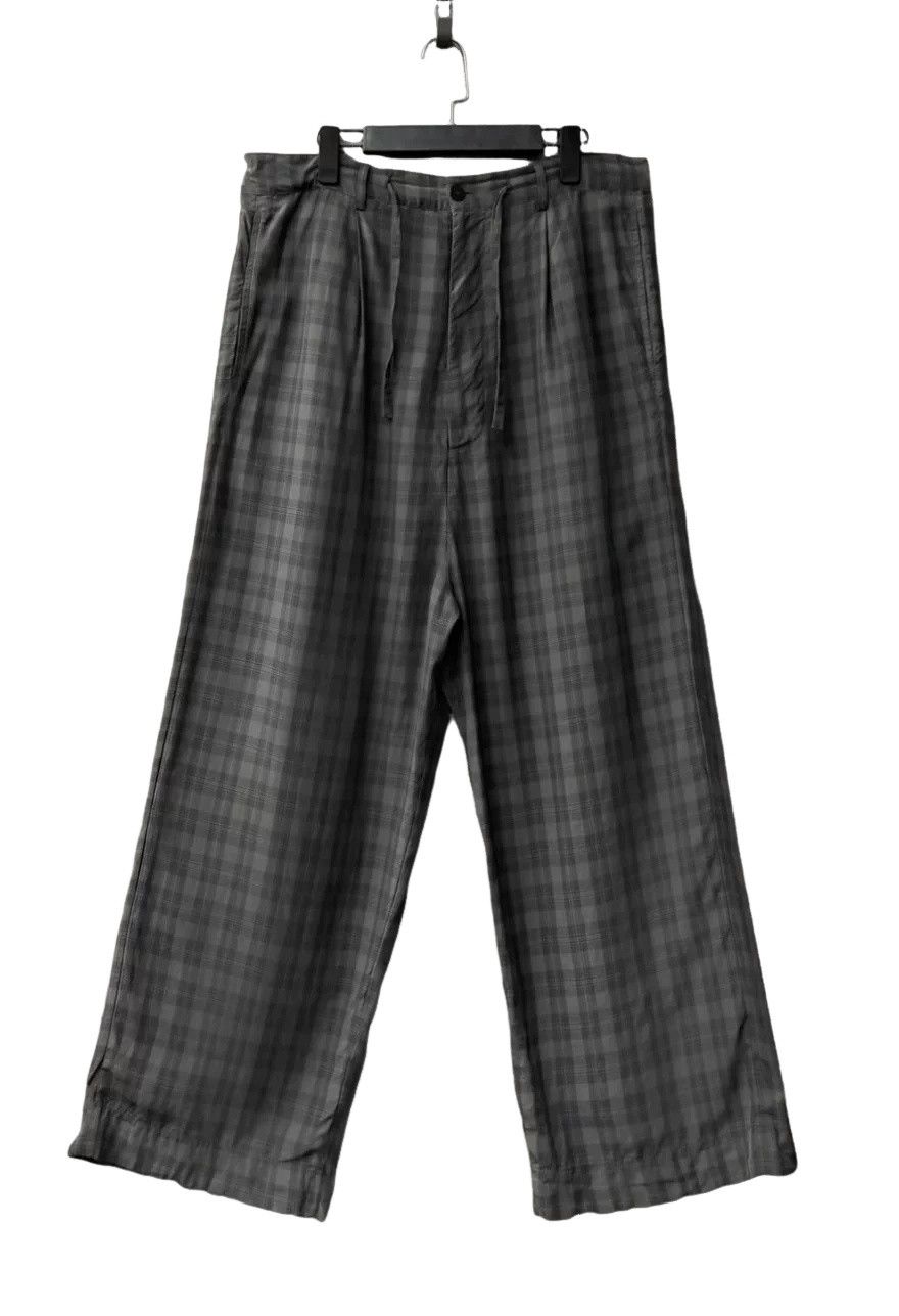 Balenciaga Balenciaga Checked Garde-Robe Wide Pants XS Size US 28 / EU 44 - 1 Thumbnail