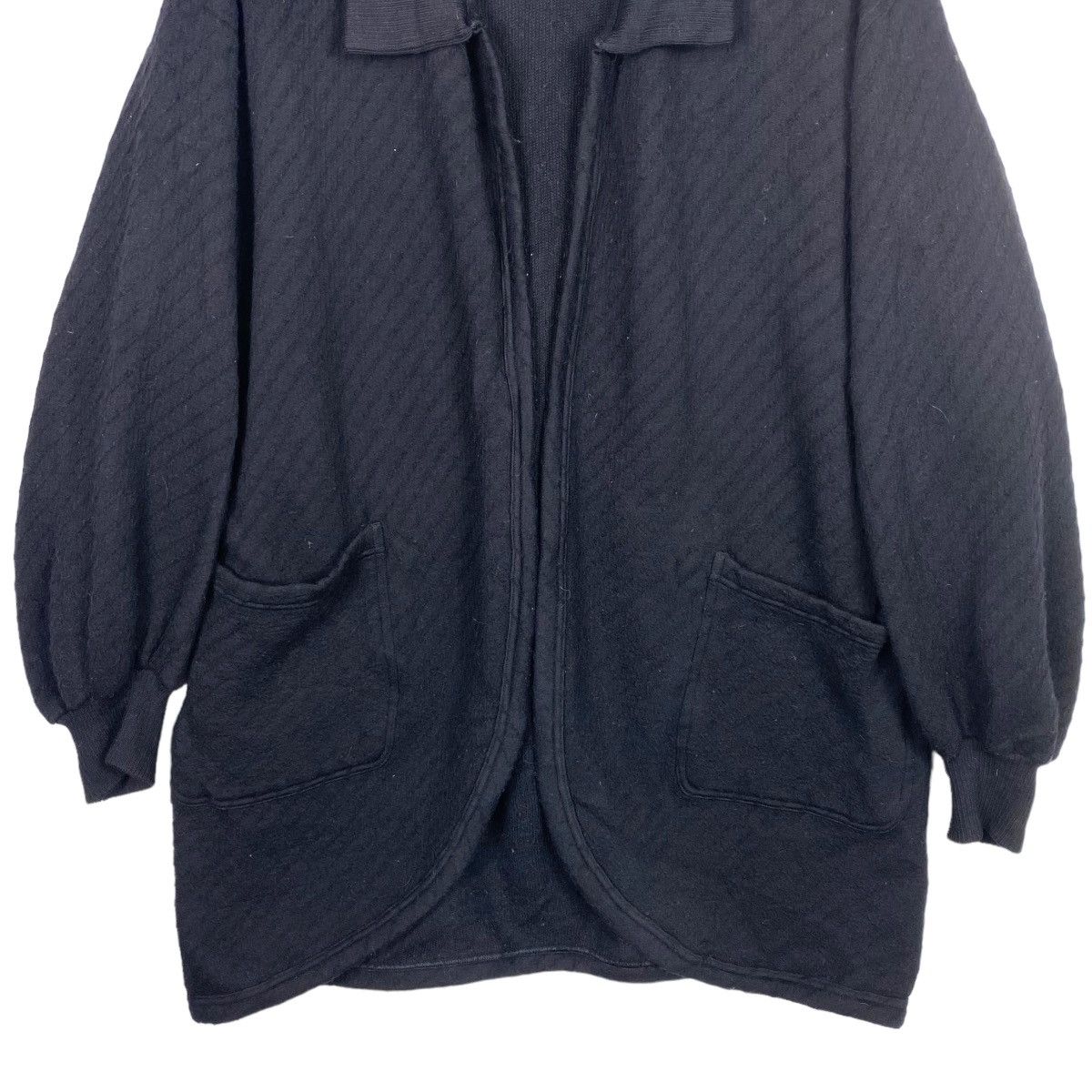 Issey Miyake 💥80s ISSEY MIYAKE OPEN FRONT BUTTONLESS KNIT CARDIGAN Size US XL / EU 56 / 4 - 6 Thumbnail