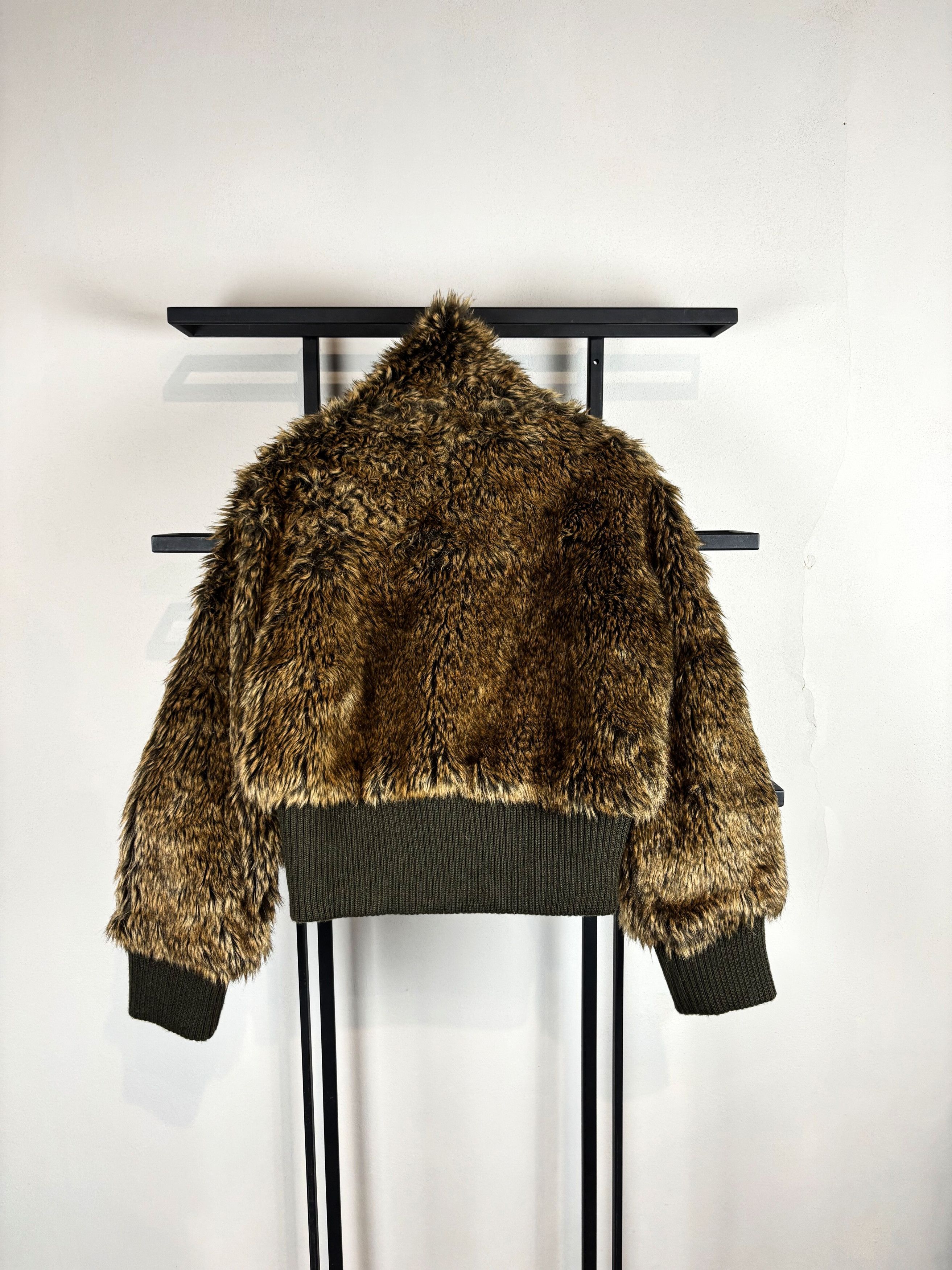 Vintage Y2K Faux Fur Jacket Cropped Brown Soft Grunge Streetwear Fit Size US S / EU 44-46 / 1 - 6 Thumbnail