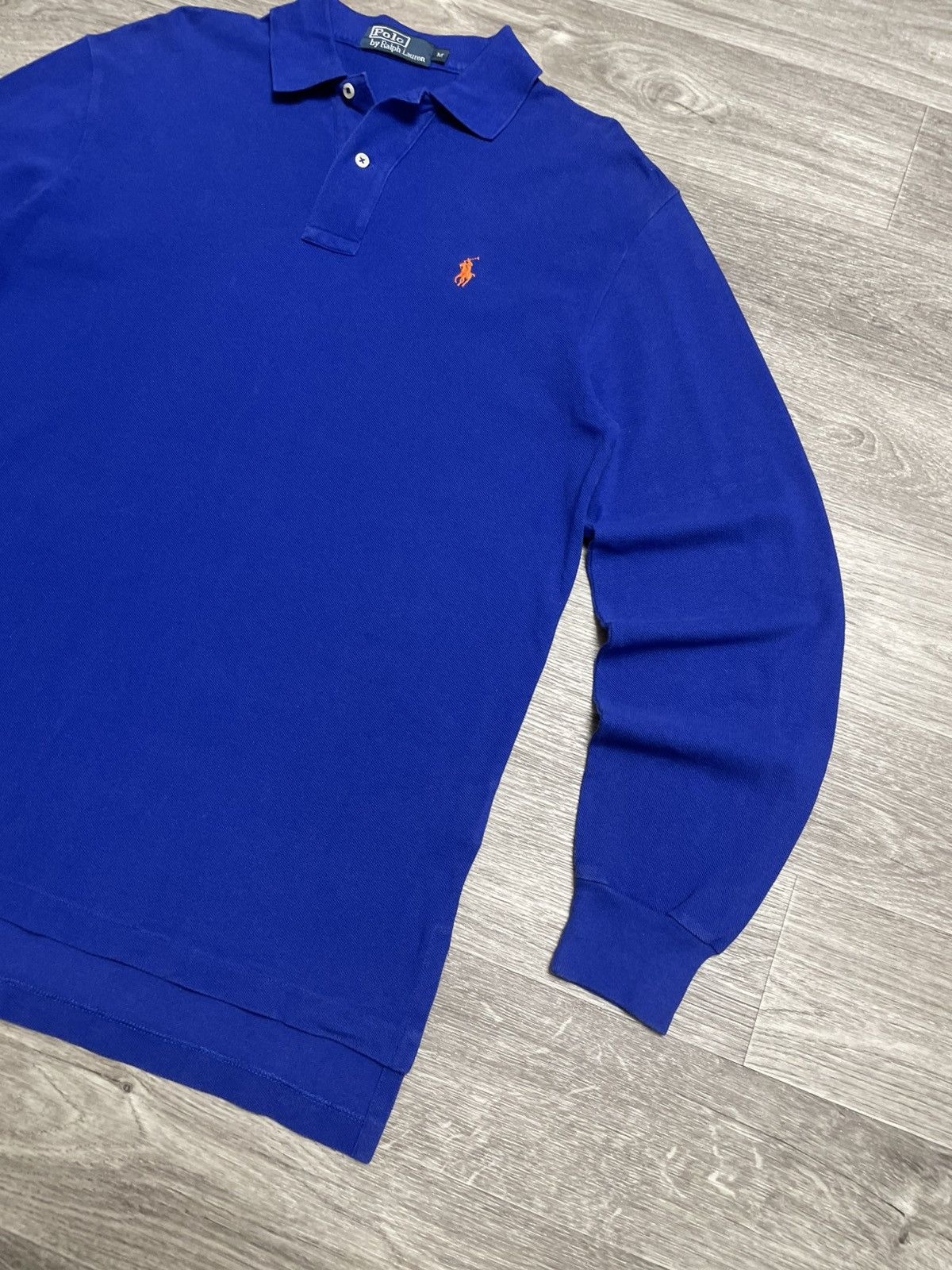 Polo Ralph Lauren Vintage Polo Ralph Lauren Blue Long Sleeve Polo Shirt Size US M / EU 48-50 / 2 - 5 Thumbnail