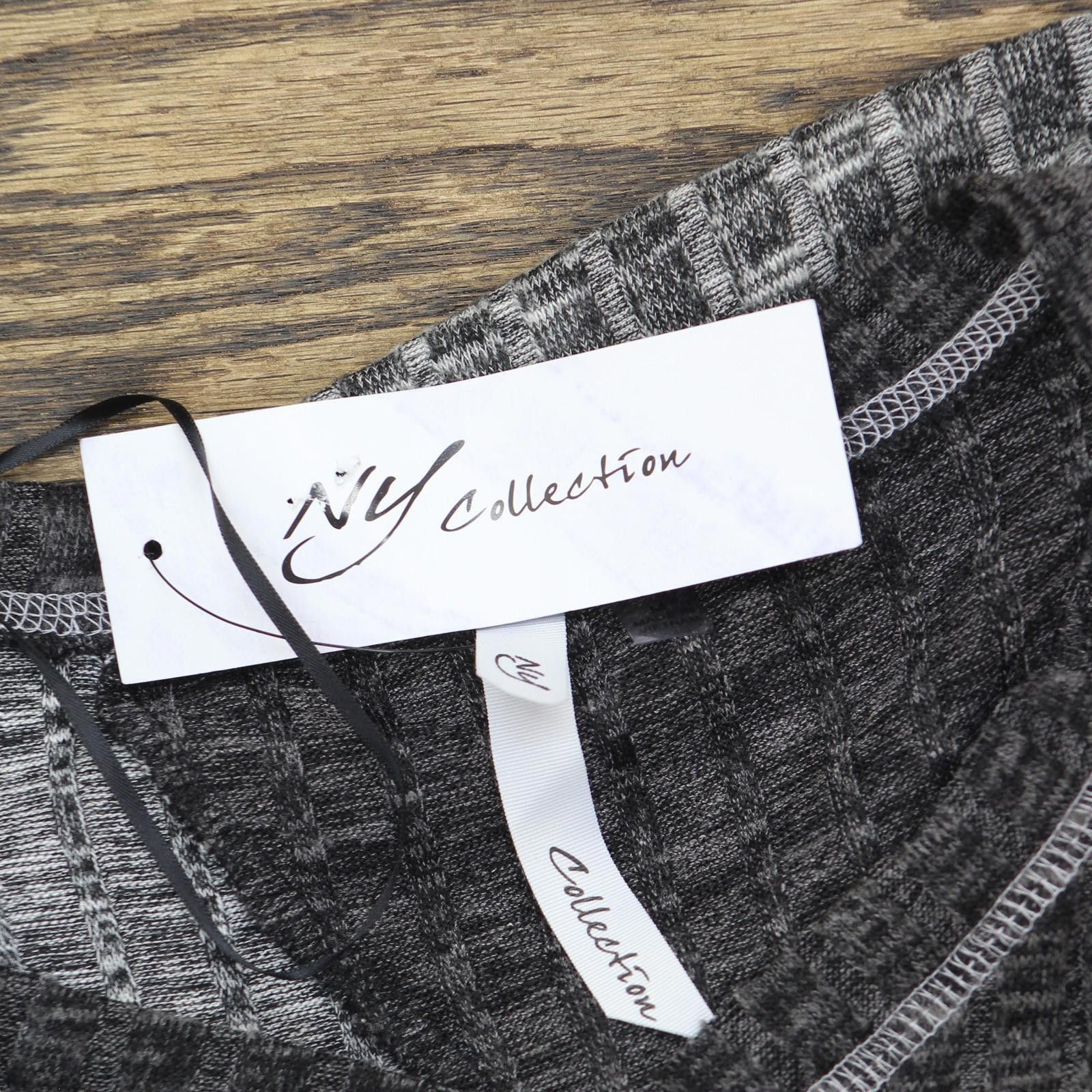 Other Nwt Ny Collection A-line Dress Mhad0445 Dark / Light Gray M Size M / US 6-8 / IT 42-44 - 3 Thumbnail
