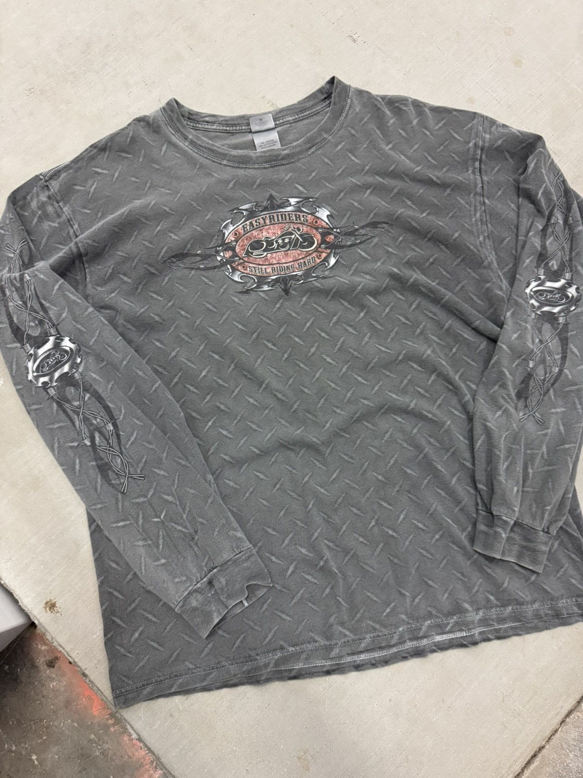 4GSELLER Vintage Easyrider Metal AOP Sleeve Hit Shirt Y2K Size US XL / EU 56 / 4 - 4 Thumbnail