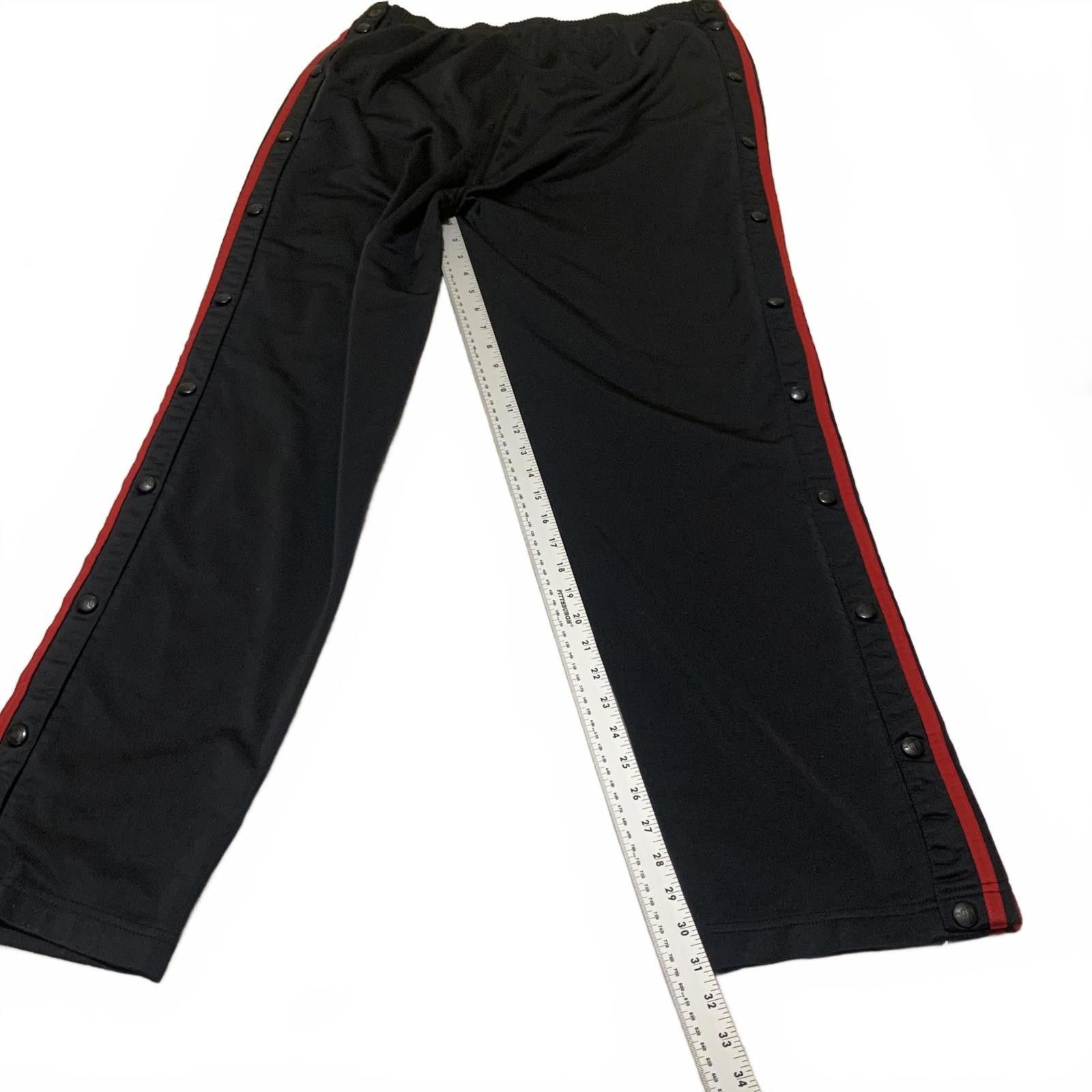 Adidas Vintage 90s Adidas Men's XL Black Athletic Pants Red Stripes Size US 36 / EU 52 - 11 Thumbnail