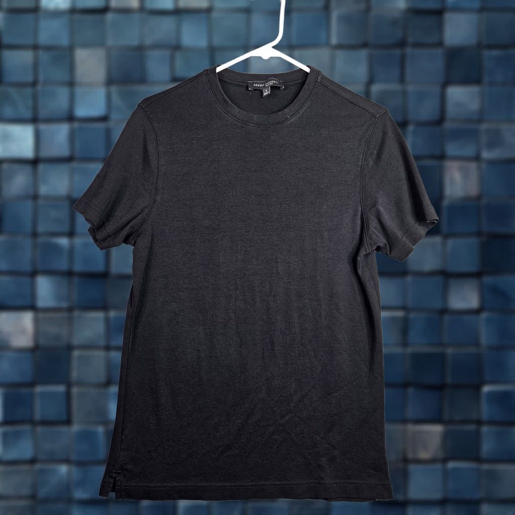 Vintage ROBERT BARAKETI Men's Black Short Sleeve T-Shirt Pima Cotton Size S Casual Shirt Logo Size US S / EU 44-46 / 1 - 1 Thumbnail