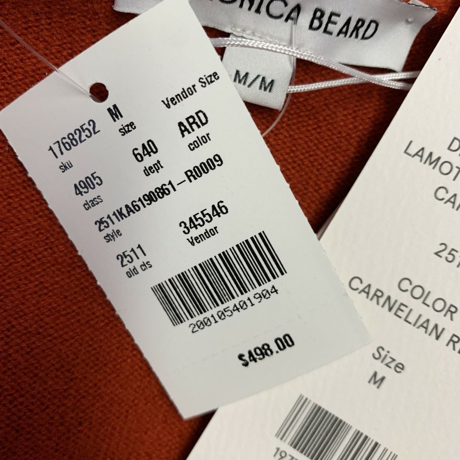 Veronica Beard VERONICA BEARD Size M Rust Cashmere Cardigan Sweater Size M / US 6-8 / IT 42-44 - 5 Thumbnail