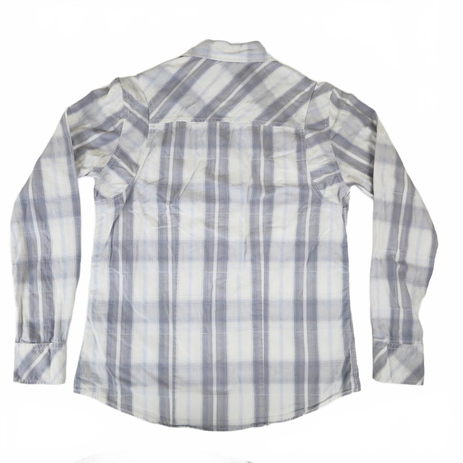 Buckle Black Men's Small Slim Fit Long Sleeve Snap Button Plaid Shirt Size US S / EU 44-46 / 1 - 5 Thumbnail