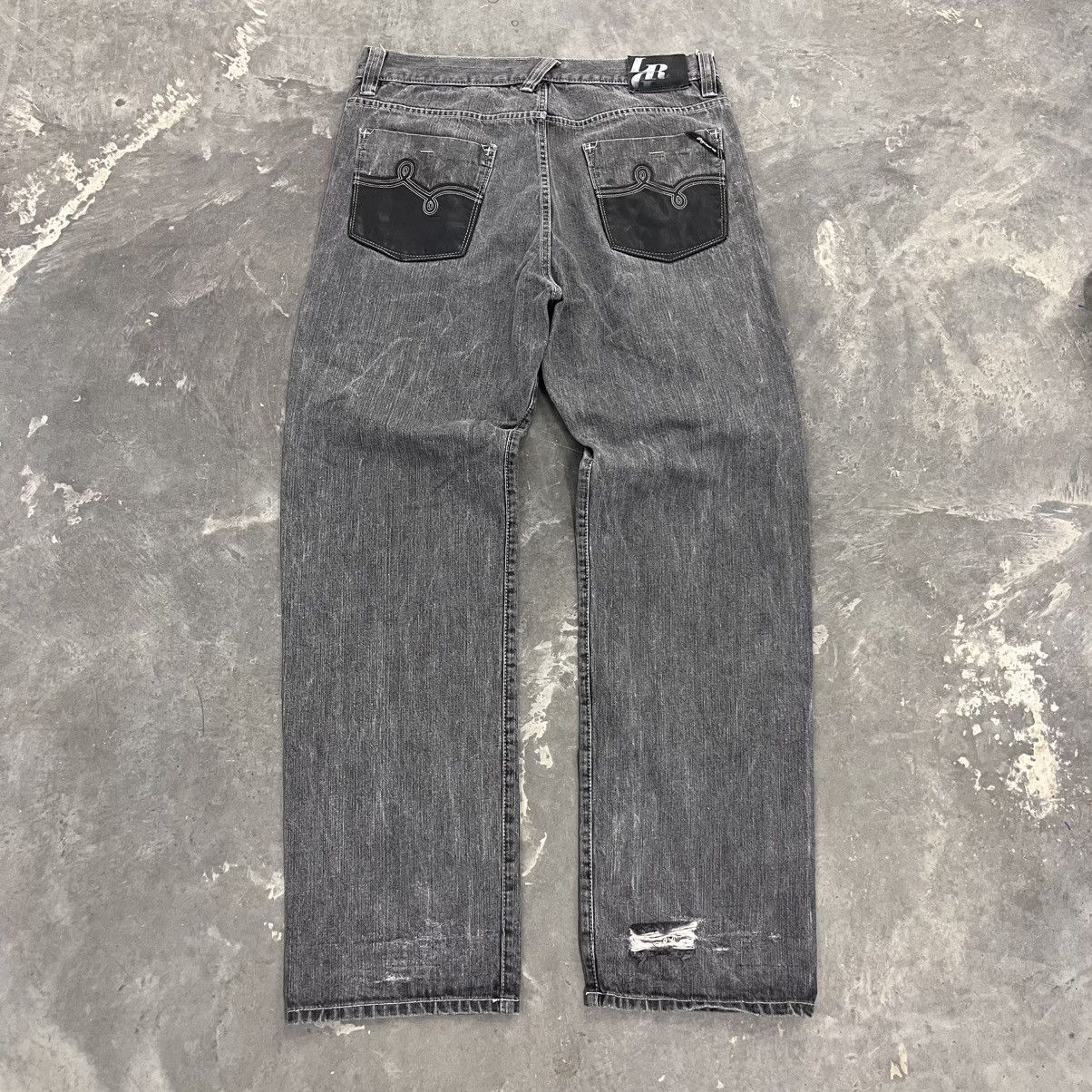 LRG × Southpole × Vintage Y2K Baggy Black and Gray Denim Jeans LRG SouthPole style Size US 36 / EU 52 - 1 Thumbnail