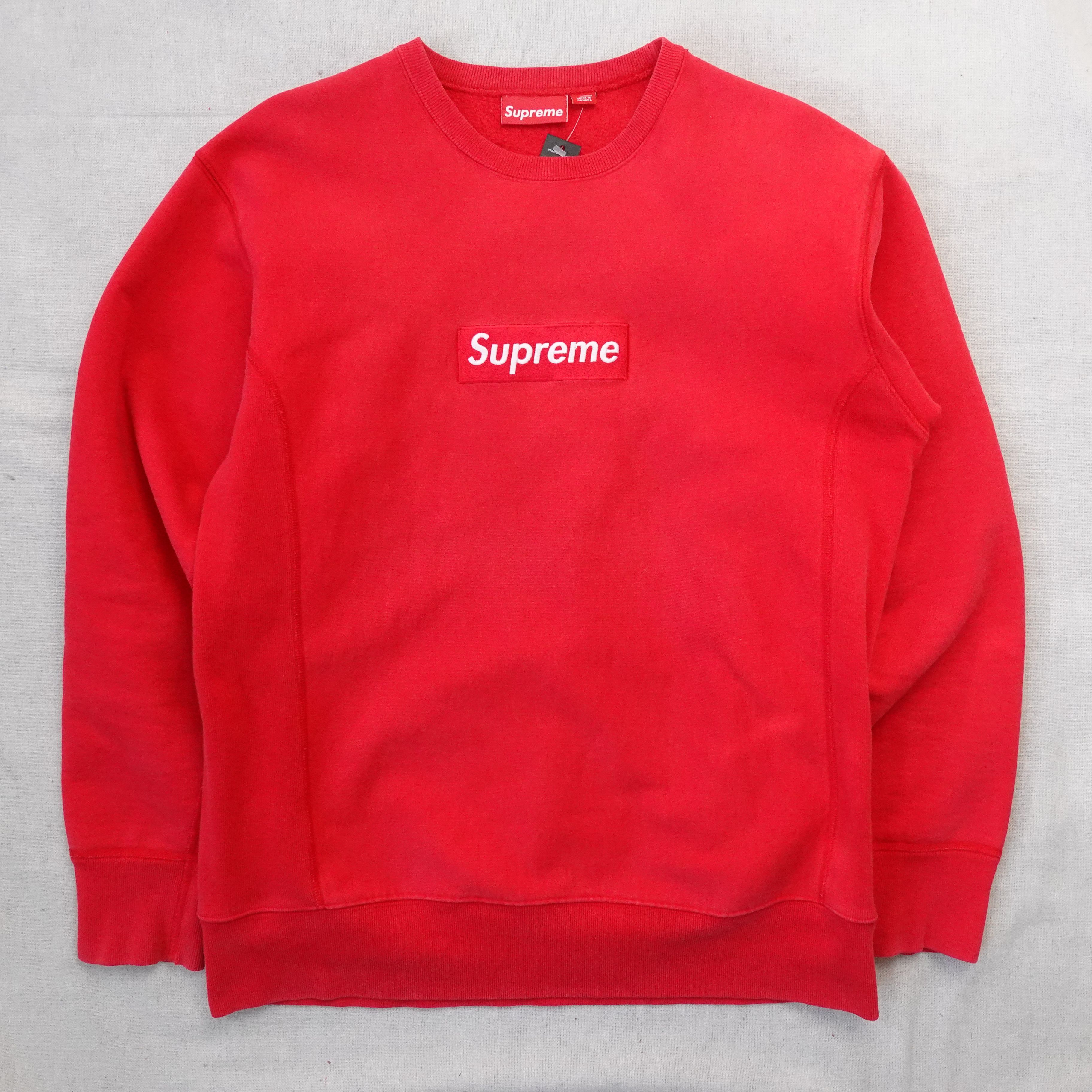 Red on red supreme box logo sales