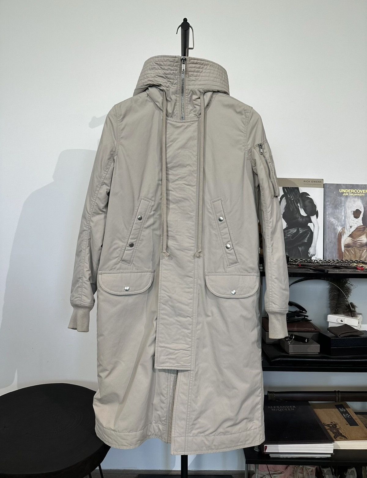 Rick Owens Rick Owens Mid-Length MA-1 Bomber Quilted Jacket Size US S / EU 44-46 / 1 - 2 Thumbnail