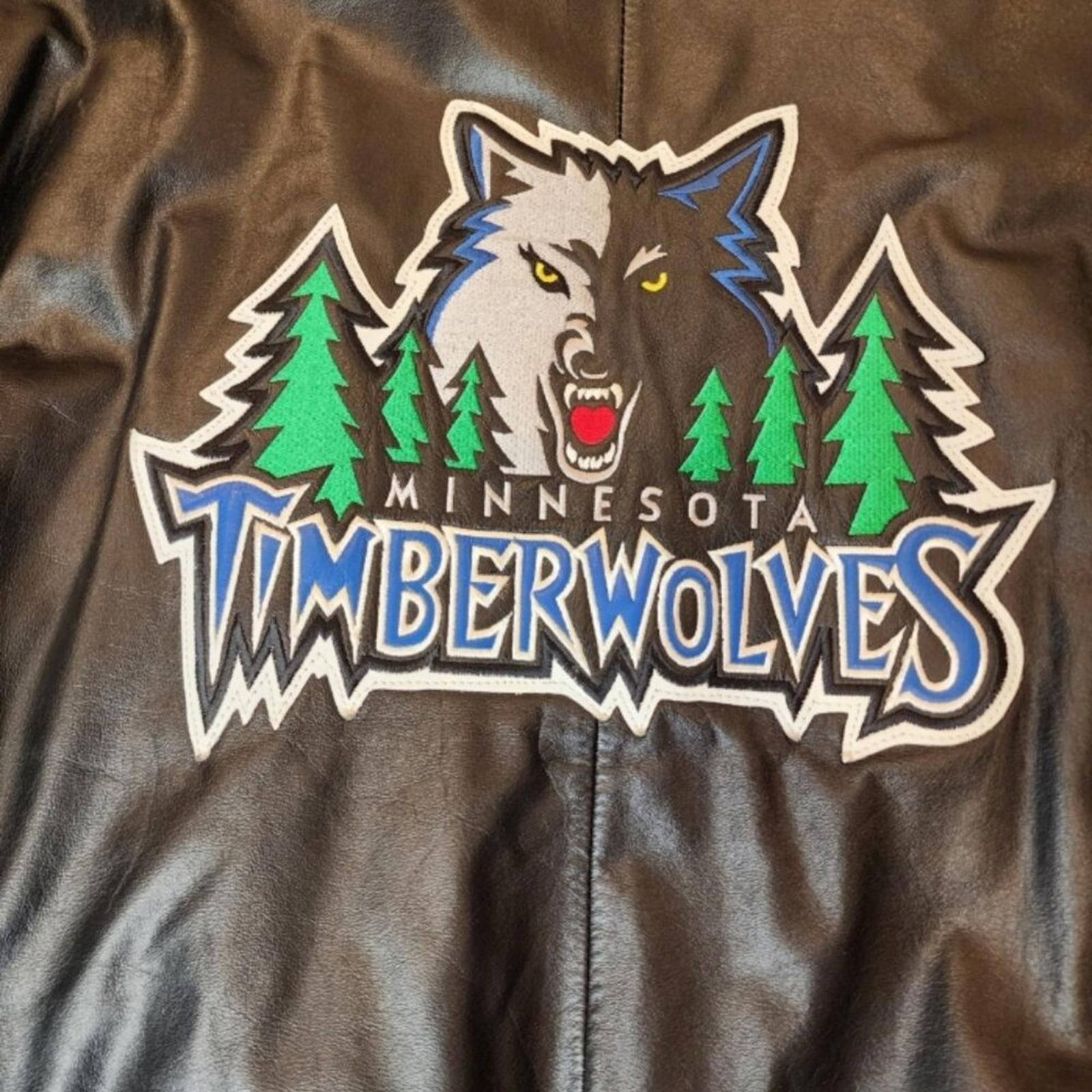 Other Vintage MN Timberwolves Jacket GIII Carl Bank's Leather Sz L Size US L / EU 52-54 / 3 - 7 Thumbnail