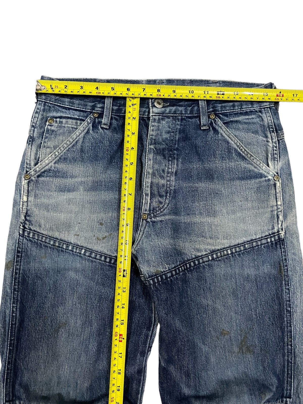 G-Star Vintage G-Star Two Tone Avant Garde Style Loose Baggy Jeans Size US 31 - 11 Thumbnail