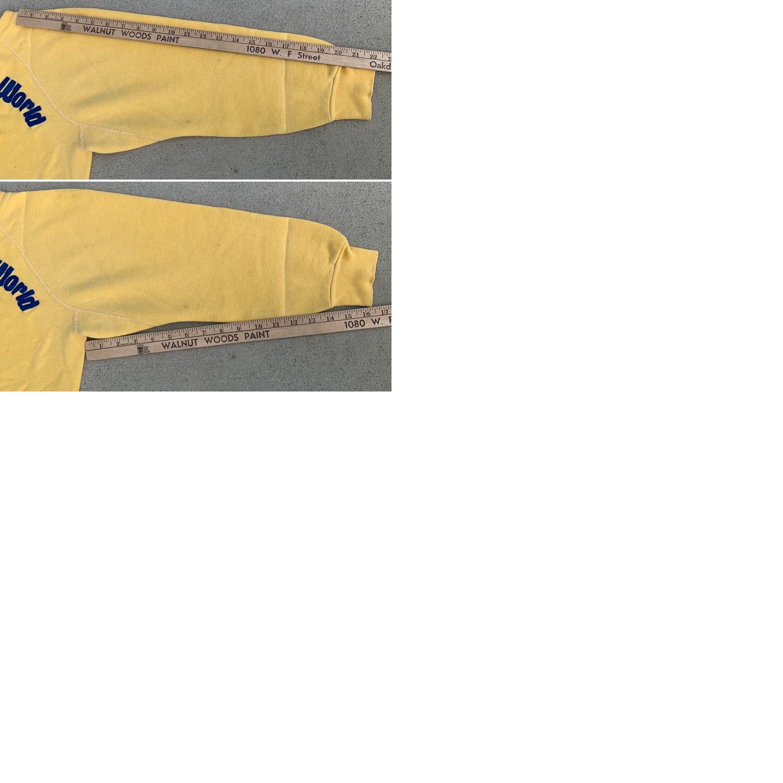 Disney VINTAGE Walt Disney Productions Raglan Sweatshirt S Men Yellow 80s Cartoon USA Retro Graphic Print pullover Size US S / EU 44-46 / 1 - 9 Thumbnail