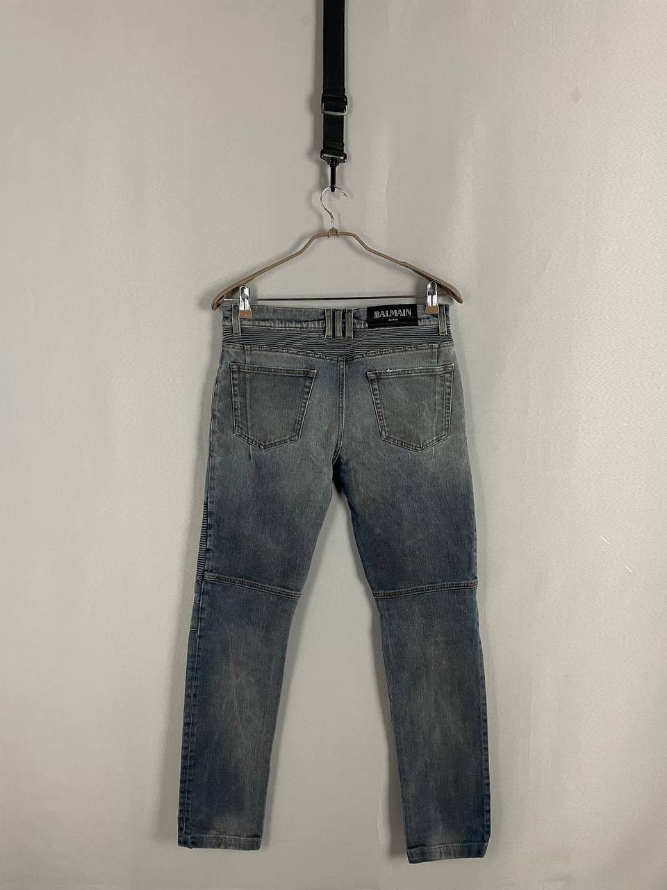 Balmain Balmain Biker Denim Jeans Grey Size US 32 / EU 48 - 6 Thumbnail