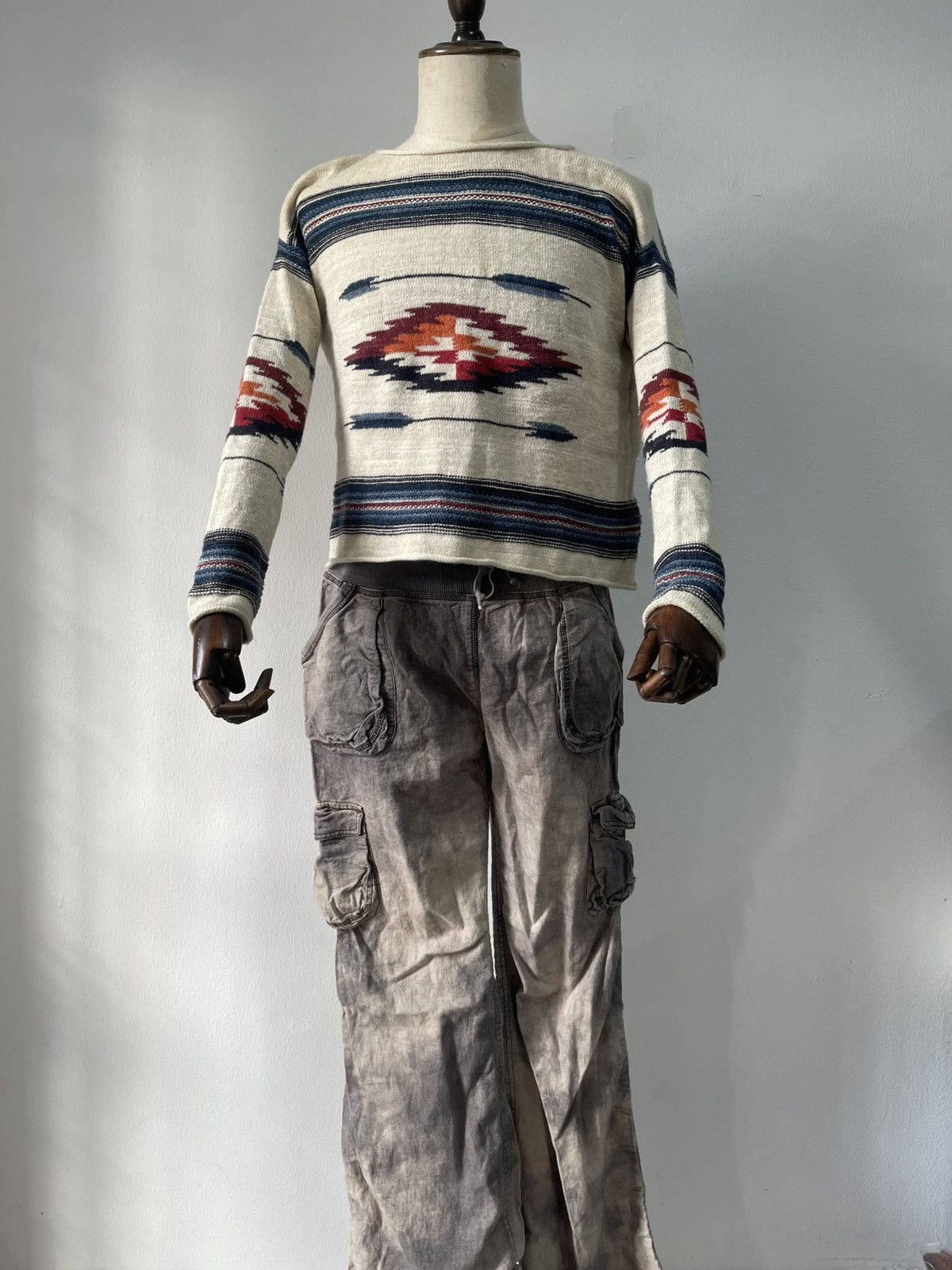 GOA Goa 3D Pocket Flare Cargo Pants Size US 32 / EU 48 - 2 Thumbnail