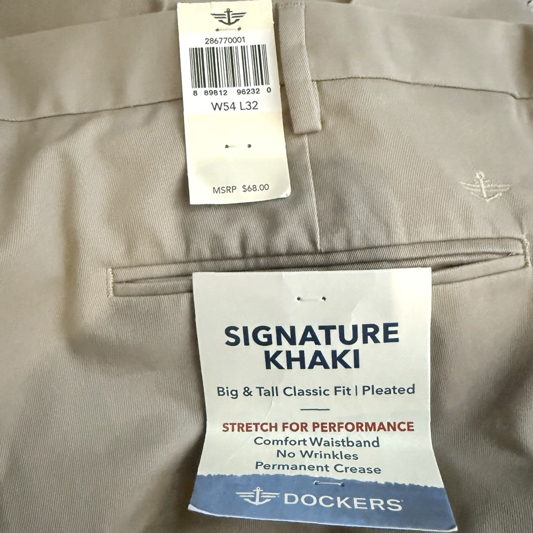 Dockers NWT Dockers Beige Casual Dress Pants Mens Size 54x32 Size US 38 / EU 54 - 4 Thumbnail