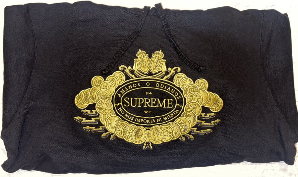 Supreme SUPREME LOVE OR HATE HOODIE BLACK SIZE MEDIUM DS Size US M / EU 48-50 / 2 - 1 Thumbnail