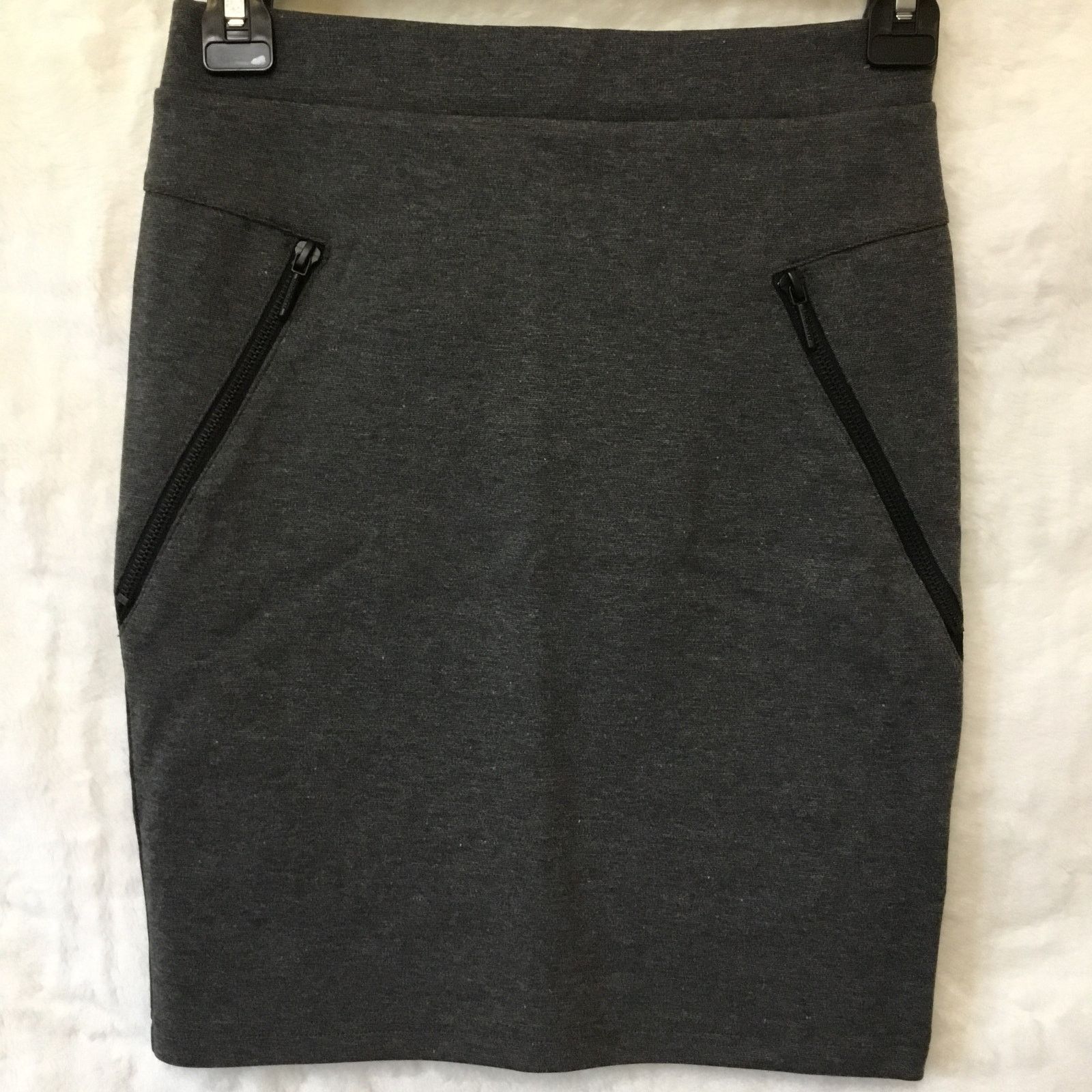 Eleven Paris Eleven Paris Gray Knit Pencil Skirt Size 26" / US 2 / IT 38 - 1 Thumbnail