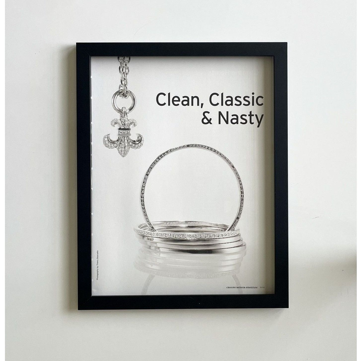Chrome Hearts × Japanese Brand × Vintage Chrome Hearts jewelry Poster framed 9x11 Size ONE SIZE - 1 Thumbnail