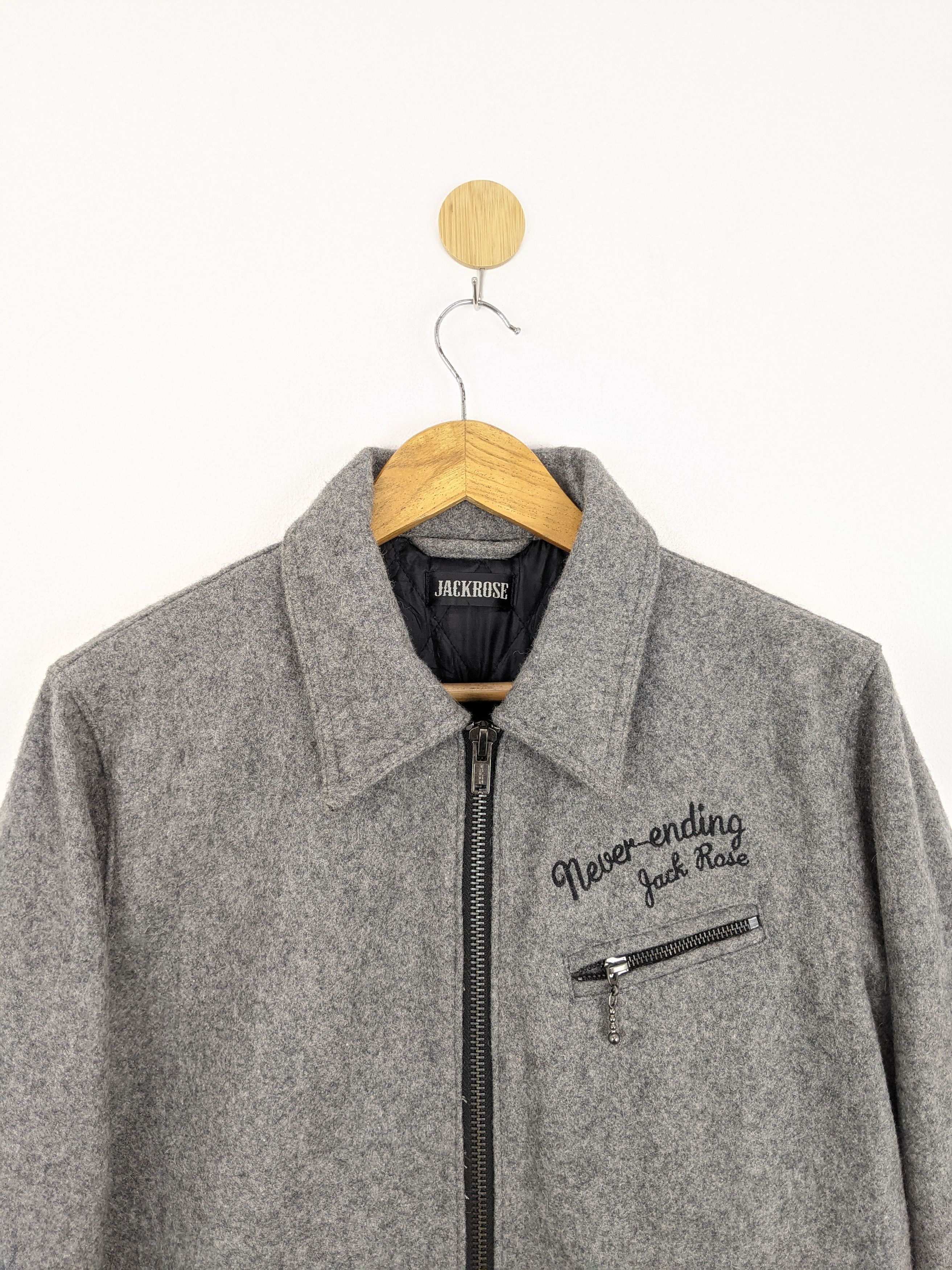 JACKROSE Vintage 80s Jack Rose Wording Wool Jacket MJ0110Z Size US XL / EU 56 / 4 - 3 Thumbnail