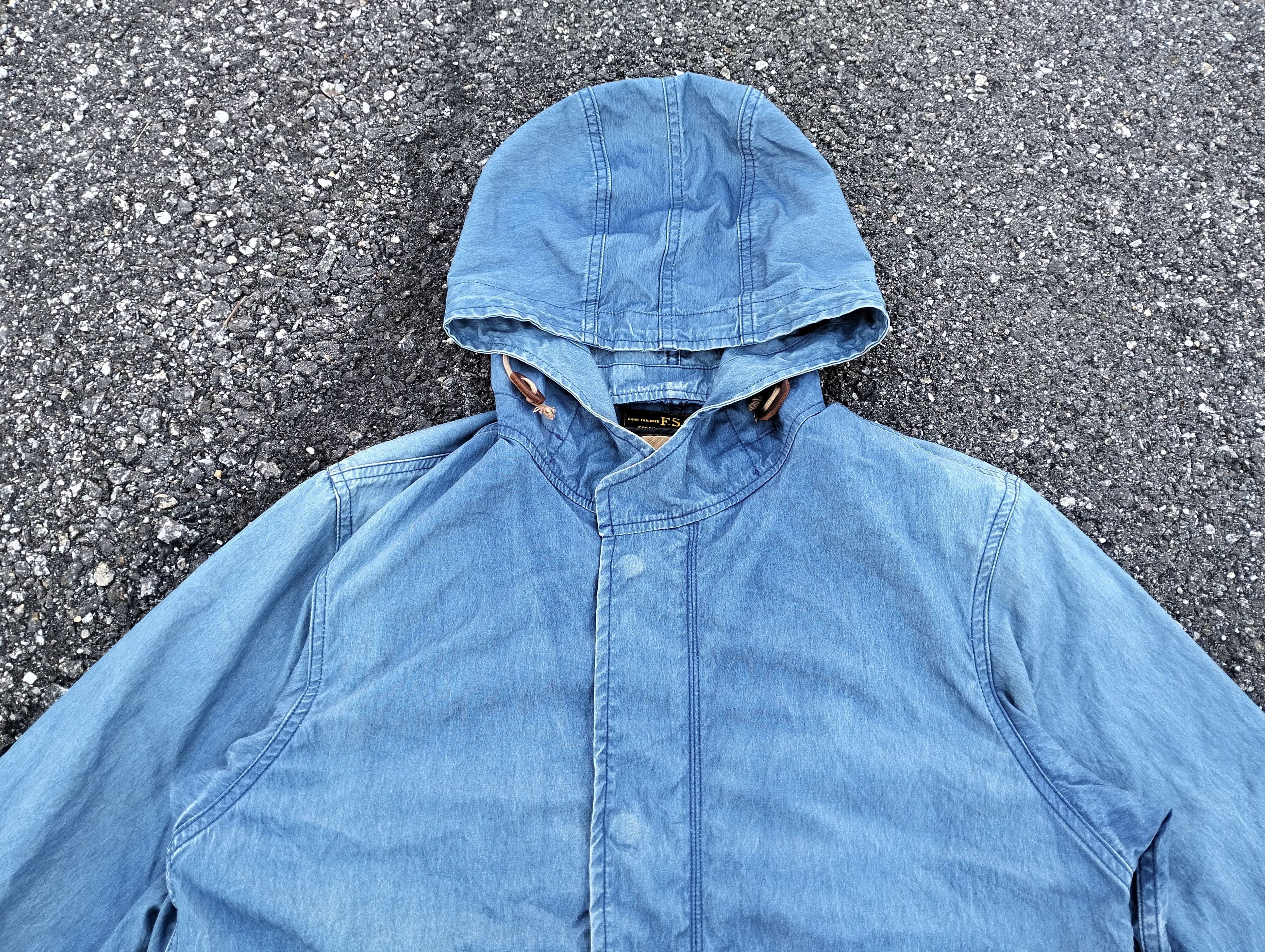 Freemans Sporting Club Vintage Freemans Sporting Club Soft DenimLong Jacket Hoodie Size US M / EU 48-50 / 2 - 9 Thumbnail