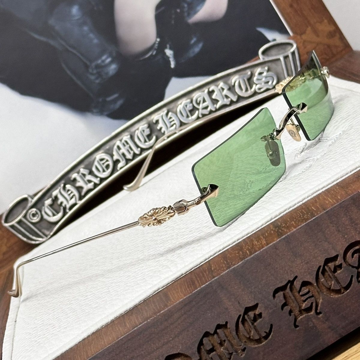 Chrome Hearts Chrome Hearts Hellz Bellz Sunglasses Size ONE SIZE - 5 Thumbnail