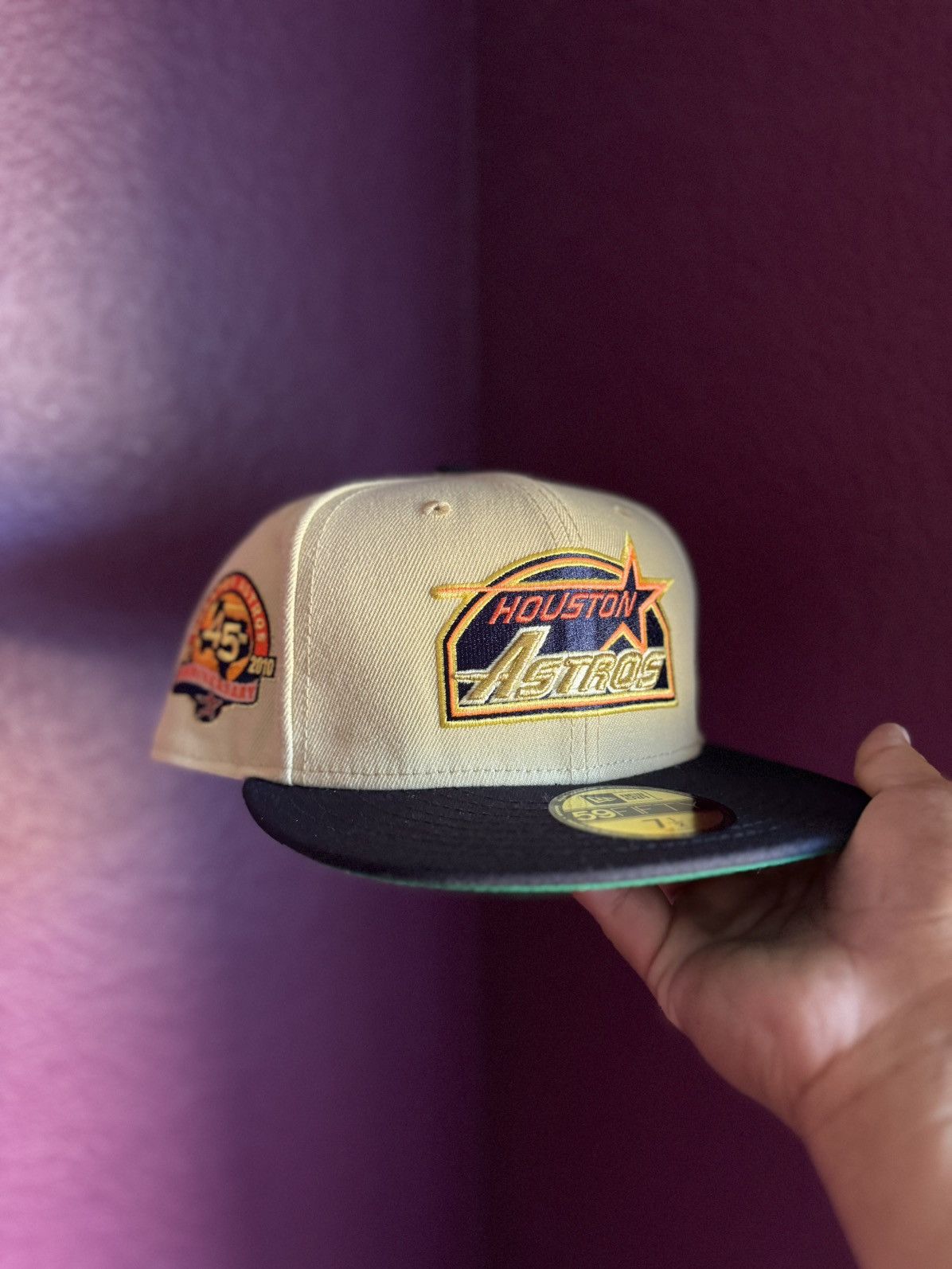Hat Club 7 1/2~ Houston Astros Vegas Gold Size ONE SIZE - 1 Thumbnail
