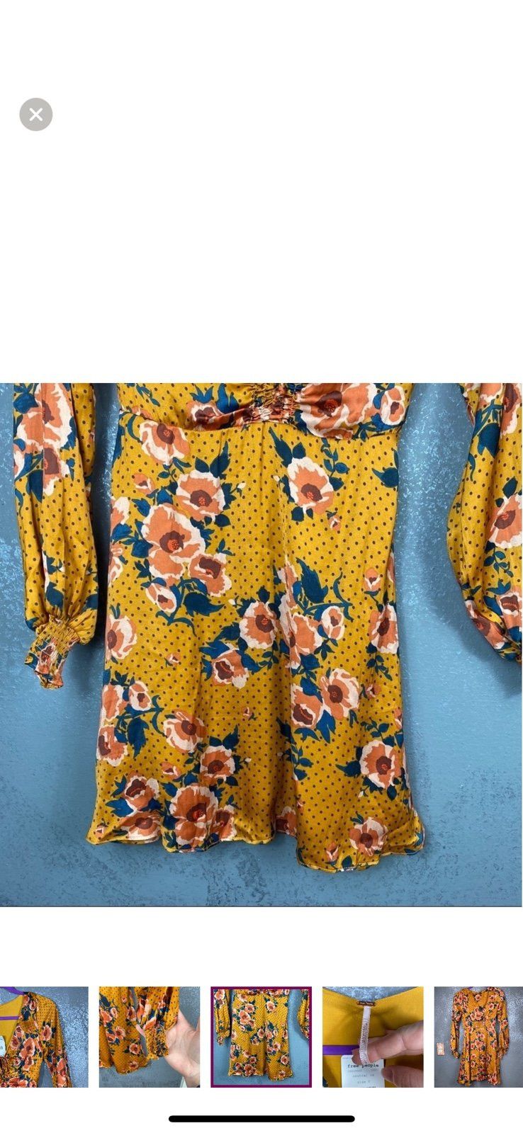 Free People Free People Morning Light floral Mini Dress Size XS / US 0-2 / IT 36-38 - 9 Thumbnail