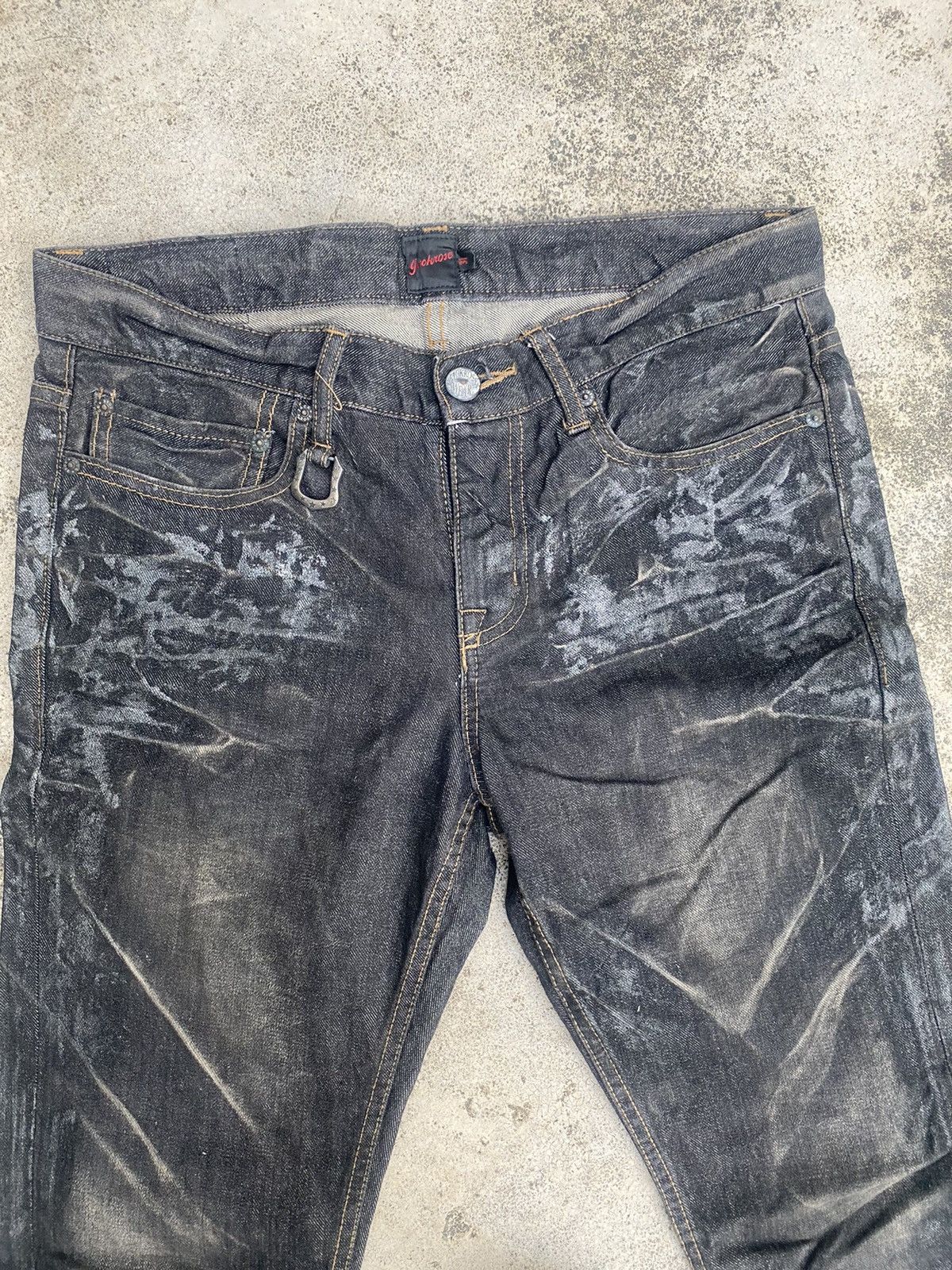 If Six Was Nine × JACKROSE Flare Jeans Jack Rose Waxed Clawmark Bootcut Size US 32 / EU 48 - 10 Thumbnail