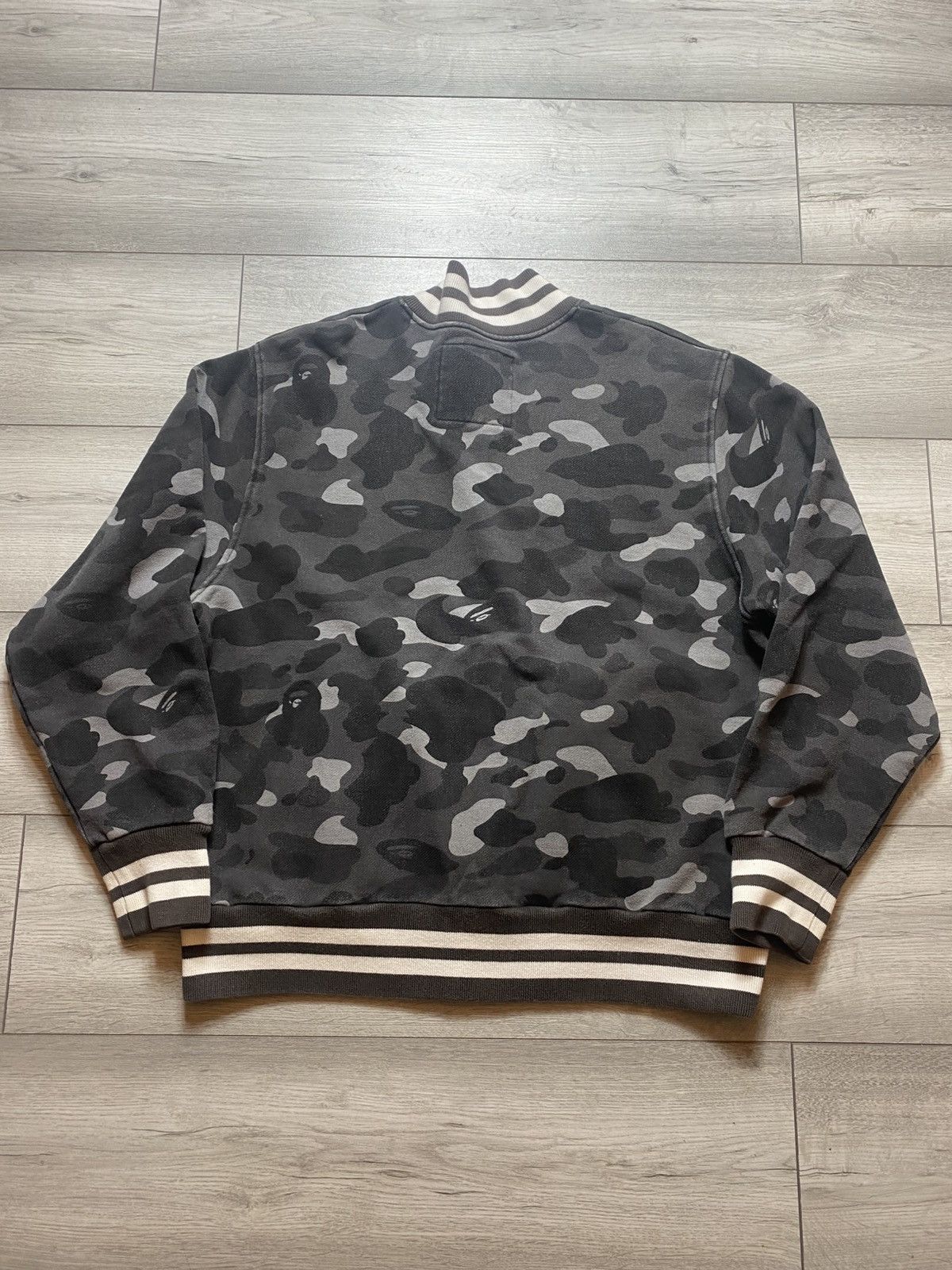 Bape Bape camo varsity bomber jacket Size US M / EU 48-50 / 2 - 7 Thumbnail