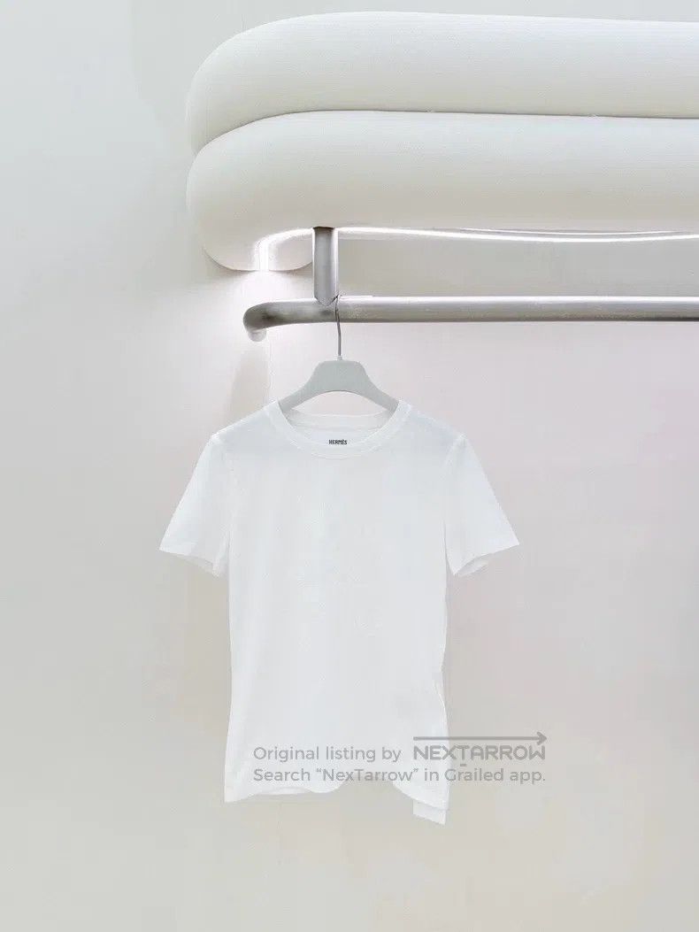 Hermes Hermes White Letter印花 Short Sleeve T-Shirt Size XXS / US 00 / IT 34 - 1 Thumbnail