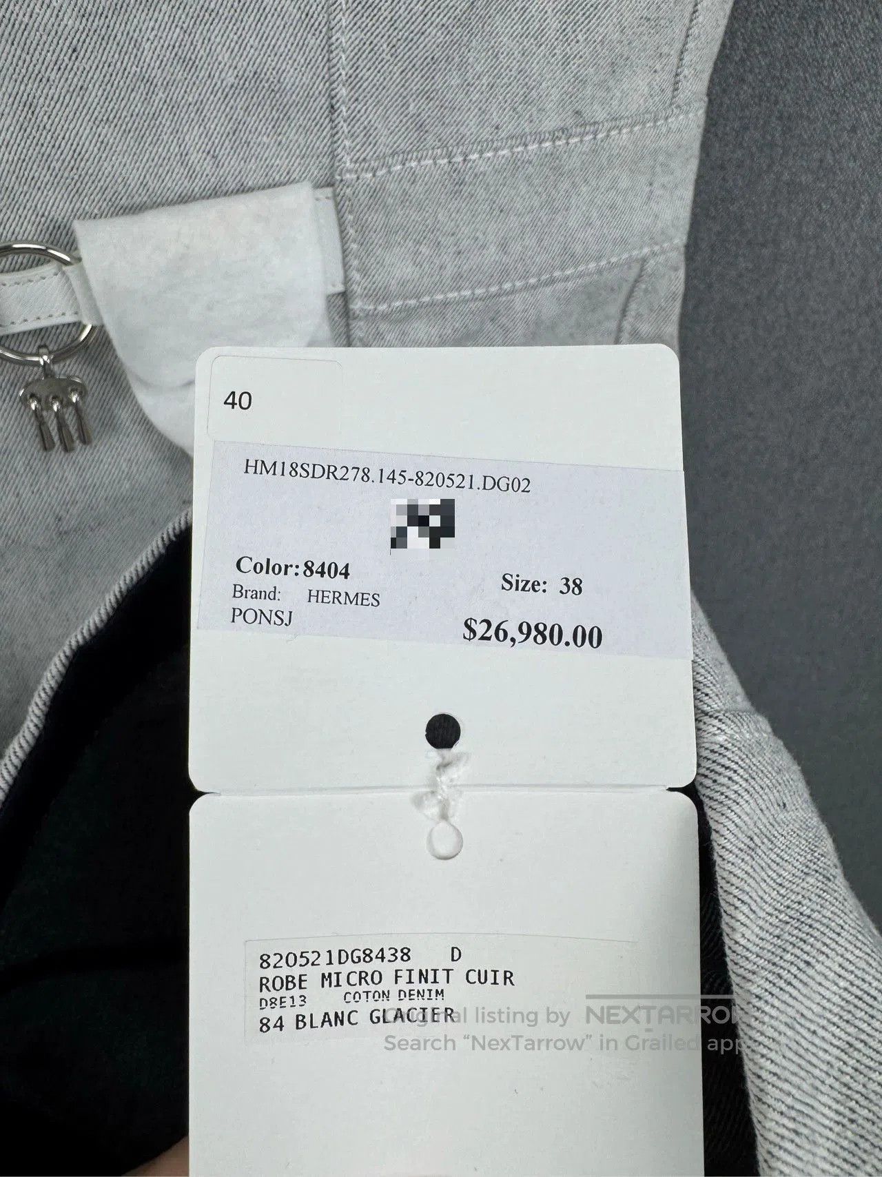 Hermes HERMES Lock Buckle Short Sleeve Dress. Size US M / EU 48-50 / 2 - 5 Thumbnail