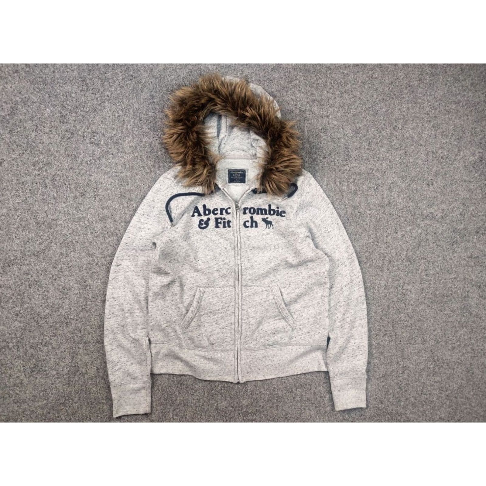 Abercrombie & Fitch Vintage Abercrombie Hoodie Rare Fur Zip Y2K Style if six was nine Opium LGB Size US L / EU 52-54 / 3 - 7 Thumbnail