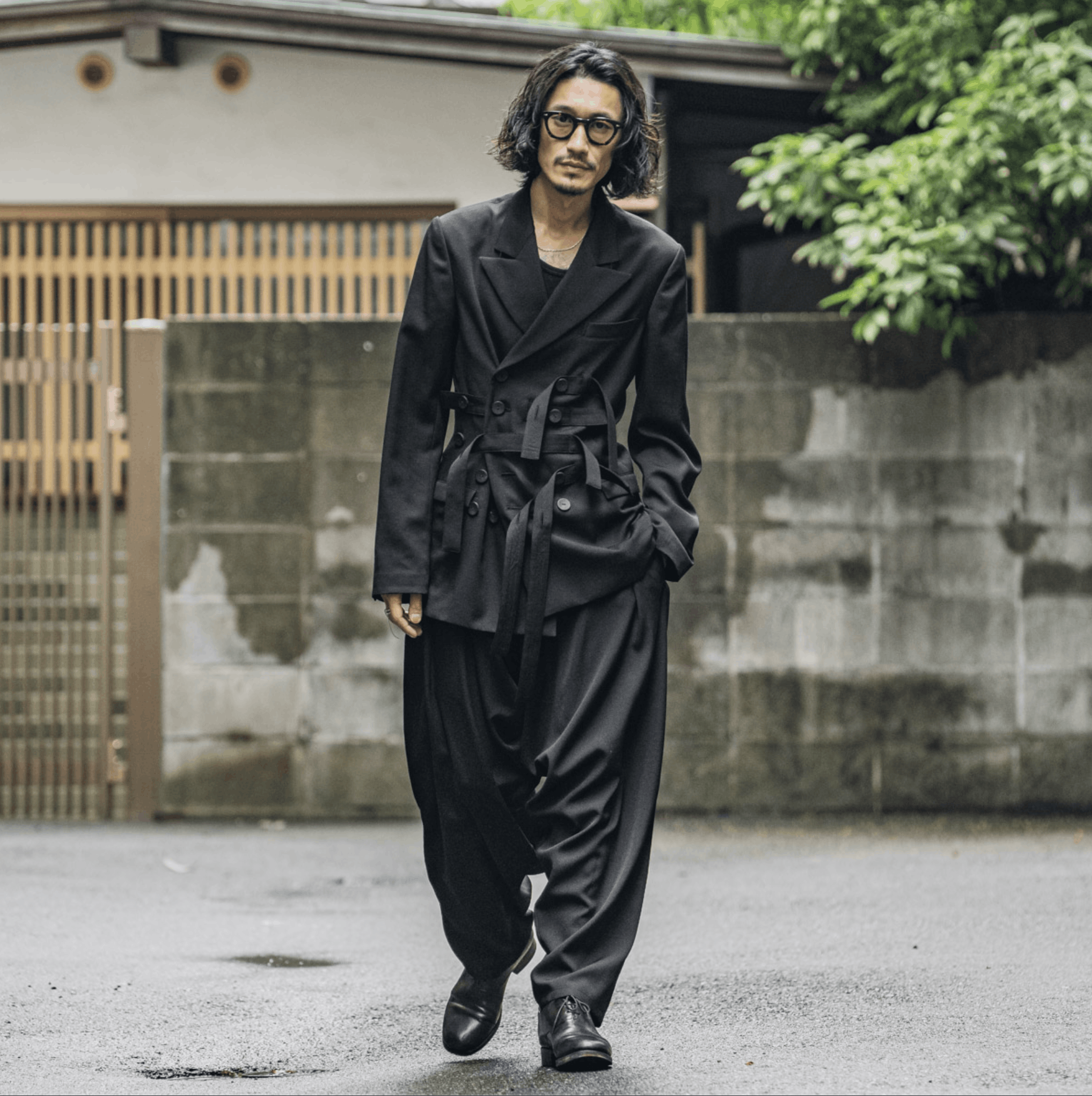 Yohji Yamamoto Yohji Yamamoto Pour Homme - W/Gabardine Drape Pants Size US 30 / EU 46 - 7 Thumbnail