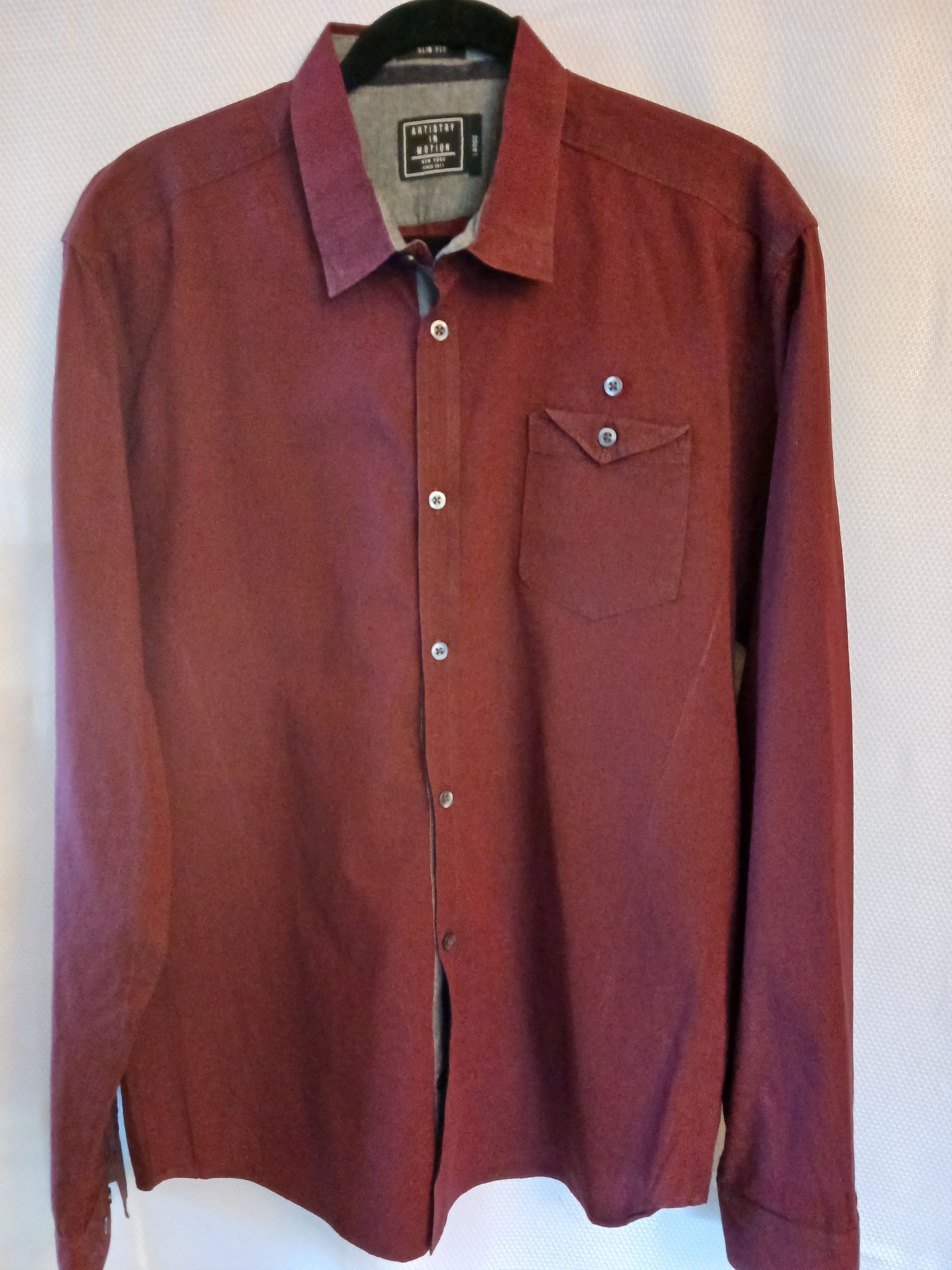 Other Men's 100% Cotton Button Front Shirt Size US L / EU 52-54 / 3 - 1 Thumbnail