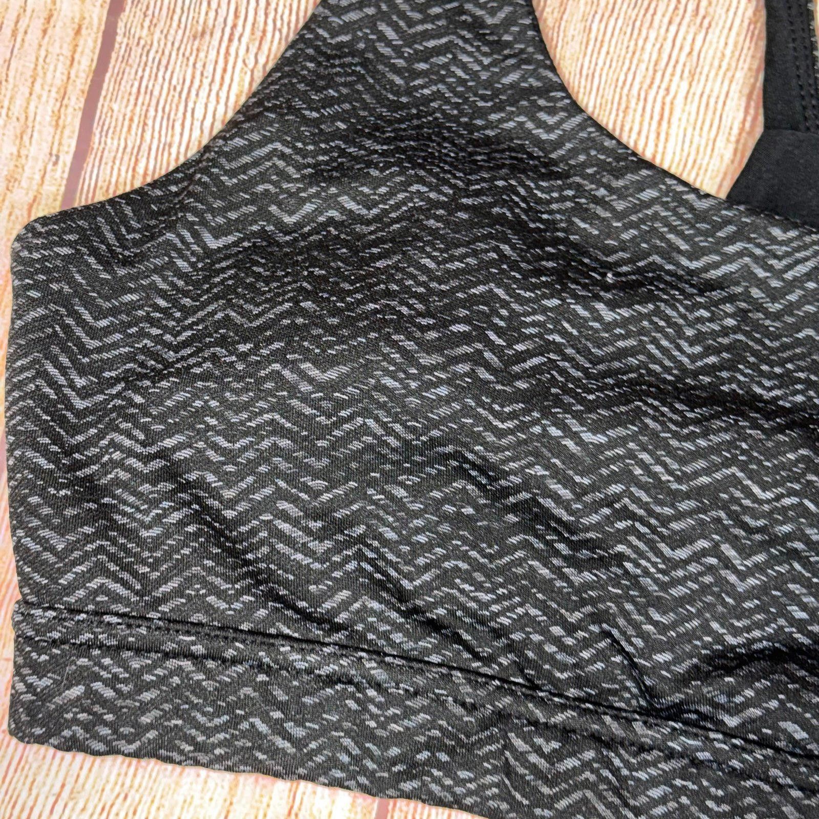 Other Dip Black Patterned Sports Bra - Size XL Size ONE SIZE - 3 Thumbnail