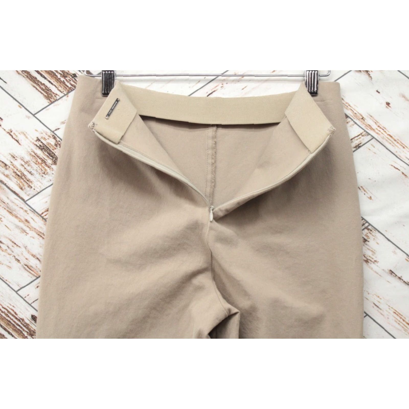 Elie Tahari Elie Tahari Skinny Pants Womens Small Tan Zippered Stretch Flat Front No Pocktet Size 28" / US 6 / IT 42 - 5 Thumbnail