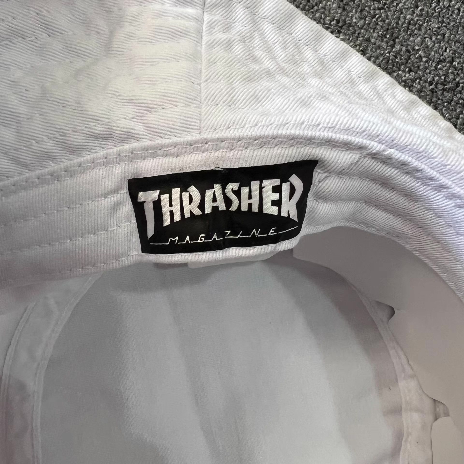 Thrasher THRASHER x Newhattan Classic Embroidered Bucket Hat Q7 Size ONE SIZE - 7 Thumbnail