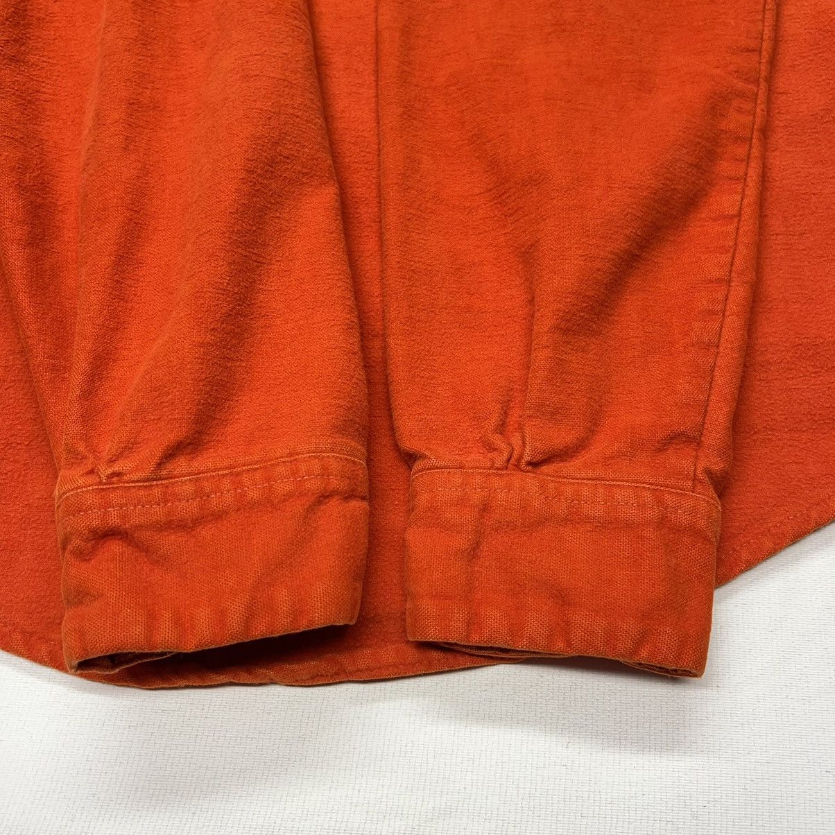 Vintage VTG Mr Leggs Flannel Shirt Orange Chamois Button Up Pocket Size US M / EU 48-50 / 2 - 12 Thumbnail