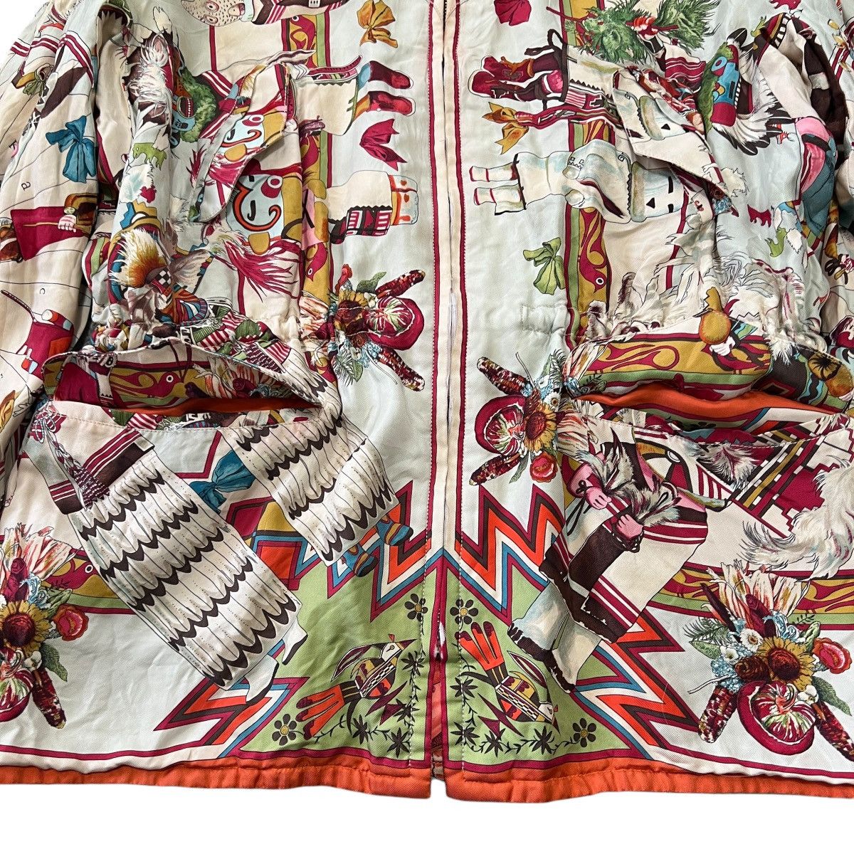 HERMES 90s MARGIELA Vintage Reversible Silk Jacket