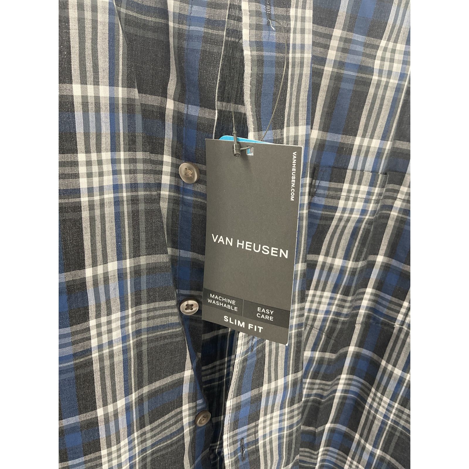 Van Heusen Van Heusen Never Tuck Long Sleeve Button up shirt - Size XXL Size US XXL / EU 58 / 5 - 2 Thumbnail